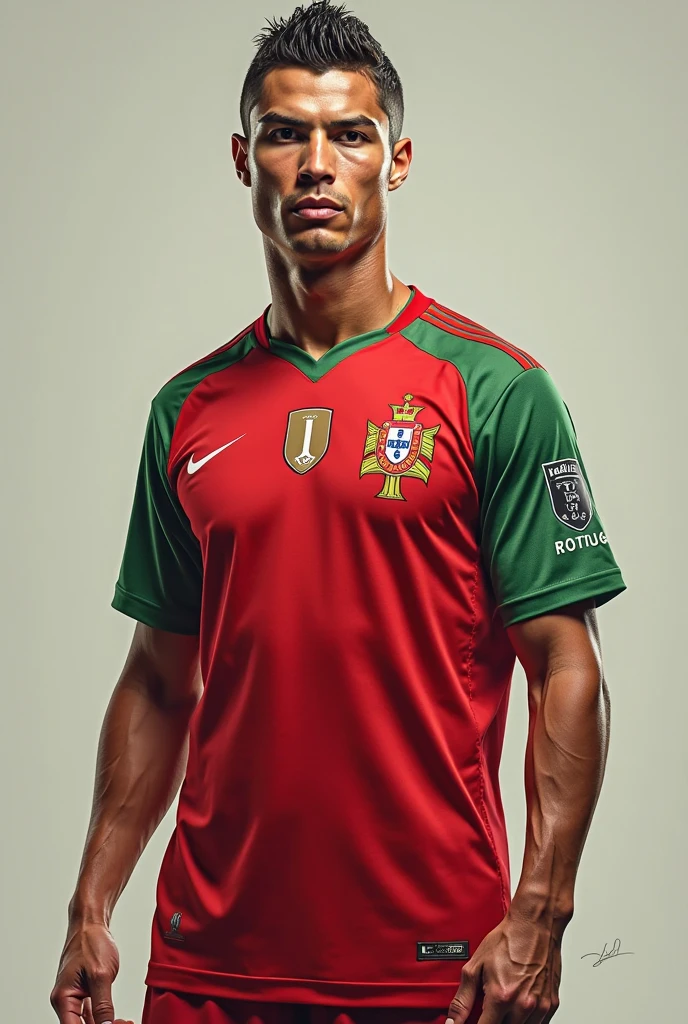 Cristiano Ronaldo with the Bolivia shirt