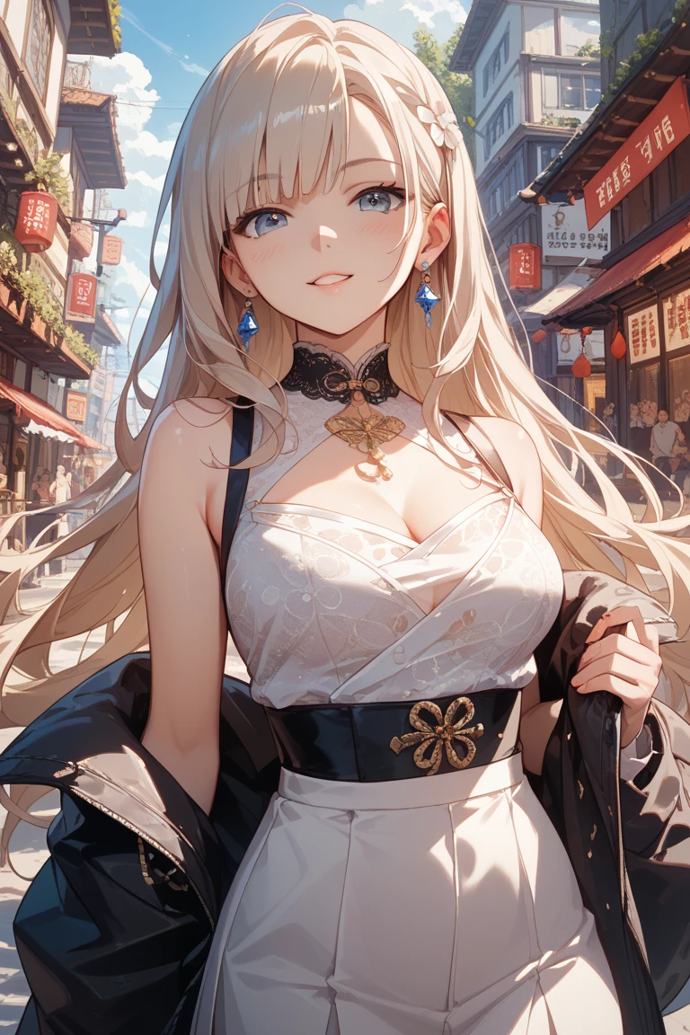 (small breasts:1.2), (perky chest:1.2), (pointed chest:1.2), (Pudding cake magazine cover:1.3),(from above:1.0),(fromside:0.9),masterpiece, 1girl, Amazing Cleavage:1.1, thin waist, optimum,tmasterpiece,hight resolution,best qualtiy,hyper HD,super detailing,awardwinning,16 K，solo,(The upper part of the body),anatomy correct,Beautiful cyberpunk girl，Cowboy Shot,cute face,a blond,Longhaire,Twin-tailed,Braids, Hairline,（scarlet eyes）,long eyelasher,Hanging eye corners,White skin of the,shoot from the side, ((see through camisole:0.1)), ((Sheer nipples:1.0)),Rocket Tits,(Slim body),smile,seductive weak smiling,(with sparkling eyes and a contagious smile),open mouth, Looking at Viewer,　
