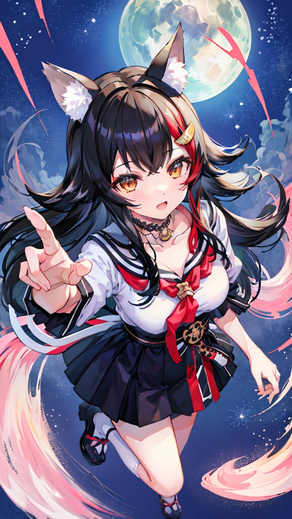 {{{{amazing quality, great quality, high quality, very aesthetic, aesthetic, best quality}}}},
realistic, photo, shadow, Three-dimensional, absurdres, Digital art,
{{{{Magical girl}}}}, beautiful girl, one girl,
black hair, long straight hair, hair, trimmed hair, shiny hair, blunt bangs, short sideburns,
brown eyes, tareme,
{{{flat chest}}}, {{small breasts}}, {{{detailed body}}}, slim thighs, thin thighs,
ribbon trim, red bow tie, heart brooch, white headband, white circlet,
both shoulders expose, covered navel,
{{magic circle}},
Completely nude, glowing from the neck down, white glowing body, white glowing arms, white glowing legs, both arms outstretched, transformation scene, transformation pose, smile, some bands of light with runes written on it revolves around the girl, Datchi anguru, fusion of magic and luminous, beautiful detailed luminous, half-naked, thick outline, black outline, magic circle on the ground, upper body,