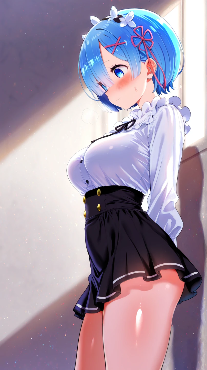 Again:zero&#39;s Againm、light blue hair、short hair、table top、High resolution、many girls multiple girls、large crowd、lots of cute girls、big and full breasts、naughty body、See-through、throw、、whole body、Are standing、Look up at me、confused face、blush、embarrassing、Excited、white breath、black pantyhose、female shape&#39;Private parts are clearly visible、I can see your nipples、white skirt、micro mini skirt、very short skirt、hospital、hospital room、Many people々々々々々、in the crowd、bare chest、show your chest、Upper grade、A lot of milk comes out from the nipples、Breast milk gushes from the nipple、white nurse uniform、cat ears nurse uniform、white one-piece nurse uniform、bangs that cover one eye、pink hairpin、sit on the bed、white sandals、white pantyhose、open your legs、open thighs、emphasize the chest、chest to chest、night viewが見える部屋、night view、cat pose