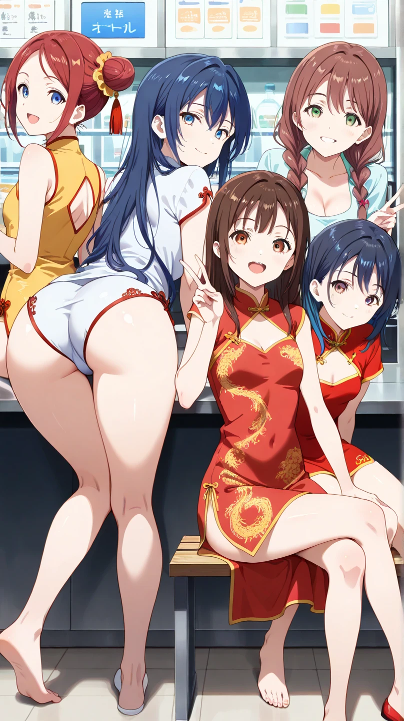 1boy, feminine and girly, trap, twink, leaning forward, outdoors, background, blush, black hair, fundoshi, big butt, ninja, slutty and lewd boy, the boy is about 11 years old, butt, small bulge, nighttime, (night), shinobi outfit, multiple people, large crowd, (festival), ass shake, seductive, sweaty butt, anal juice, (anal), ((orgy)), group sex, orgy in background, people having sex,