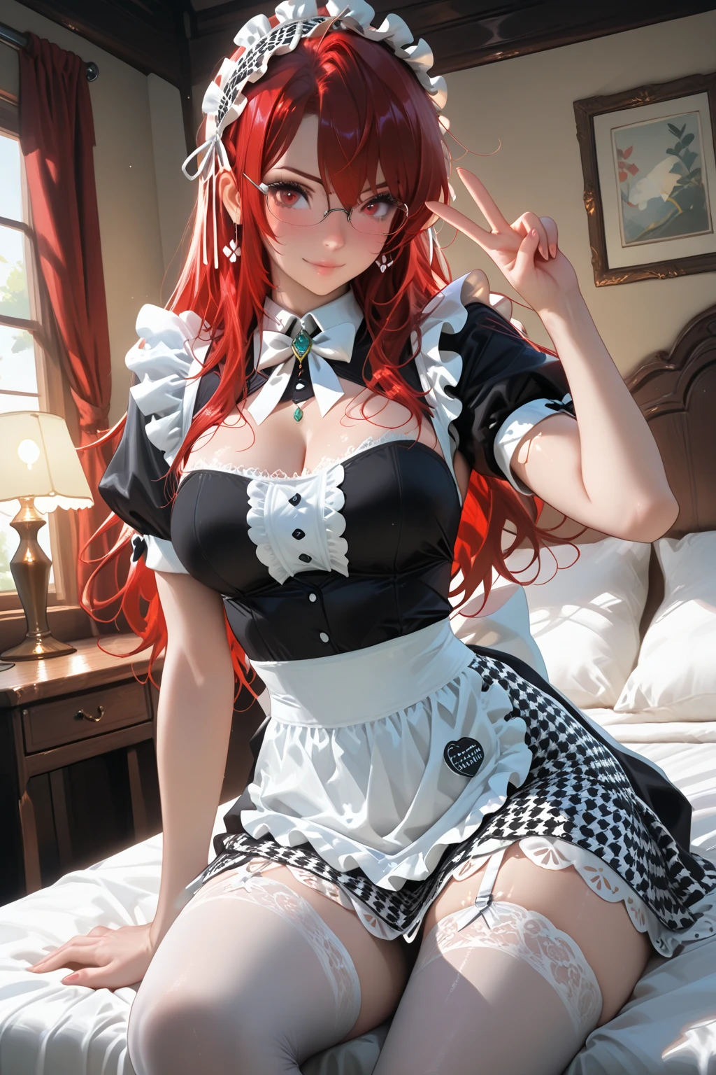 Rias Gremory, (red hair), long hair