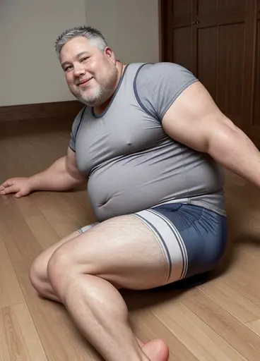 (senior citizen) American Big Chubby Strongman teachers are tied up in classrooms, (A rugged-looking strong human:1.4), (Rough looks:1.4), stubbles, (Crew cut), (Older gay Papa Bear), Gray hair, (Flat nose:1.3), (Low cheekbones:1.3), (Chubby_Cheeks), Broad shoulders, (Square face), (Detailed face), (Hands up),
(Wall-mounted handcuffs:1.4), (Solo:1.3), (The body is pushed against the wall:1.3), (Real feet:1.2) (realistic scene:1.3), (Male bulge), (Men's thong:1.3) , (nose blush:1.3), (Drooling:1.3), (Open mouth:1.2),
Break, white lighting, ((Fine skin details, Ultra-fine skin texture, 32K, Digital SLR)), (Add a level of detail:1.3), Hand exercise, Sharp upwards, (Cinematic realistic lighting), ((Increase facial detail)), (Improve photorealistic quality)