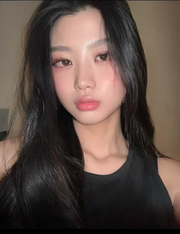 hay una mujer con una diadema roja y un vestido azul, asian features, 18 years, beautiful asian girl, asian guy, Southeast Asian with round face, young cute wan asian guy, pale, shiny skin, with pale skin, muchacha coreana, hermoso rostro estetico, con coletas negras, preciosa modelo china, xisionwu, asian girl