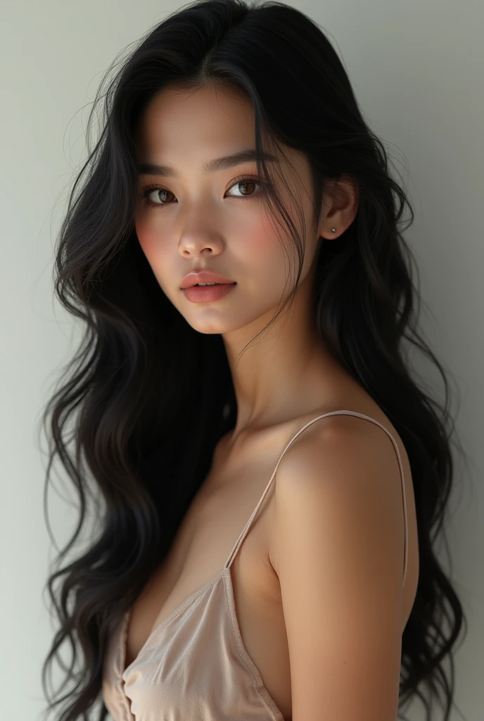 long black hair,pretty body,medium breast,no makeup, highly definition,4k
realistic,hight definition