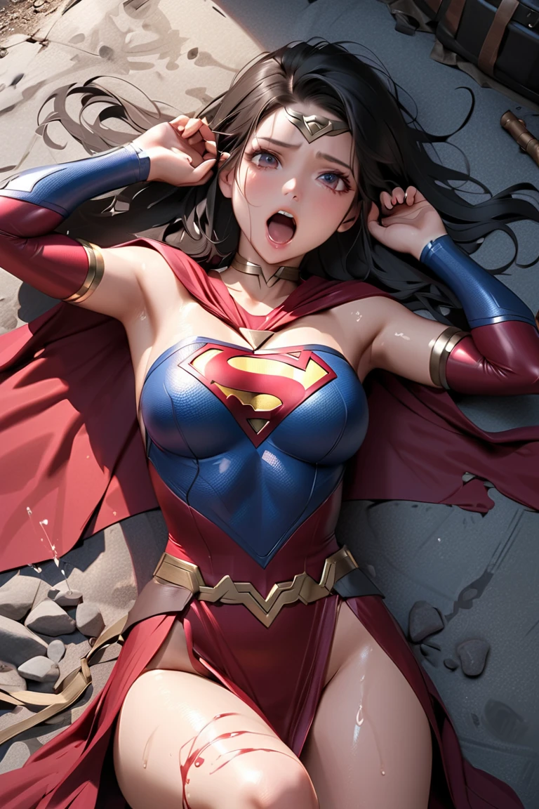 Best quality, master piece (master piece:1.5),Supergirl NSFW Show Breasts to viewer, (POV:1.2), (from above:1.1), 1fille, 1gars, (Sexe:1.4), (Doggystyle:1.3), (vaginal:1.2), hanches larges, Langue sortie, ouvrir bouche, Rear view of very low leaning on a sofa, focus sur Back View, high angle shot, Looking at the viewer with a shy smile from the side, thigh gap,Bouche triangulaire, (sourire timide:1.3), sueur,rouge rougissante, (Best quality:1.5), 1 Supergirl NSFW In 2 Pieces Best Quality Supergirl Crop Top And Candy Pink Panties Without Crotch, Regard intense sur le spectateur,corps parfait, Proportionate, Back very high, agenouillement, Fantaisie de coloration intense, Cheveux jet noir courts en mouvement, A superb realistic photography 30 years old woman Short black hair, Bubblegum Separate Fringe, Upper Class Fashion, heureuse ,Yeux Vert intense, Eyes and face expression of impatience, corps entier, couvrir, Hyper detailed painting, Hyper detailed eyes, Very small breasts, Supergirl uniforme Crop Top Ouvert , 2seins nus parfaits, NSFW , Lait maternel, beaucoup de lait sort du sein, (le lait maternel sort du sein) proportion mammaire parfaite, NSFW, NSFW awarded