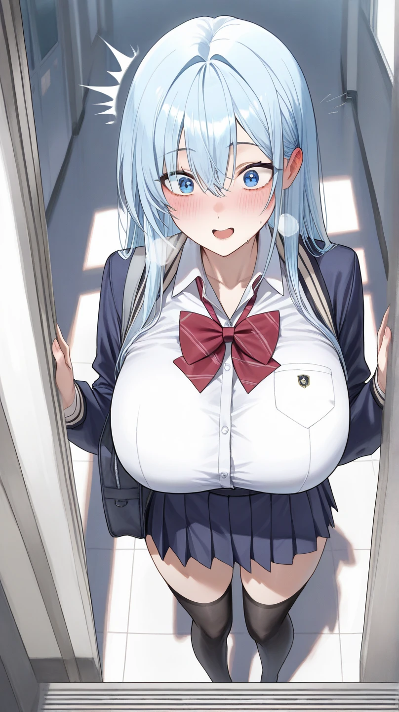 完璧な顔,lady,(pale skin),colored hair,(cleavage),(huge breasts,full bust,busty, Round breasts:1.2) ,(wide tits),Athletic breasts,slender, (Curvaceous physique) ,Skinny Body ,(toned stomach)
breath,sweat,wet,smirk,nose blush, heart-shaped pupils, frustrated, pencil skirt, panties under pantyhose,locker room,1 women,bra under shirt,close-up,clothed,jacket suit,shirt lift, Multicolored bra,from below