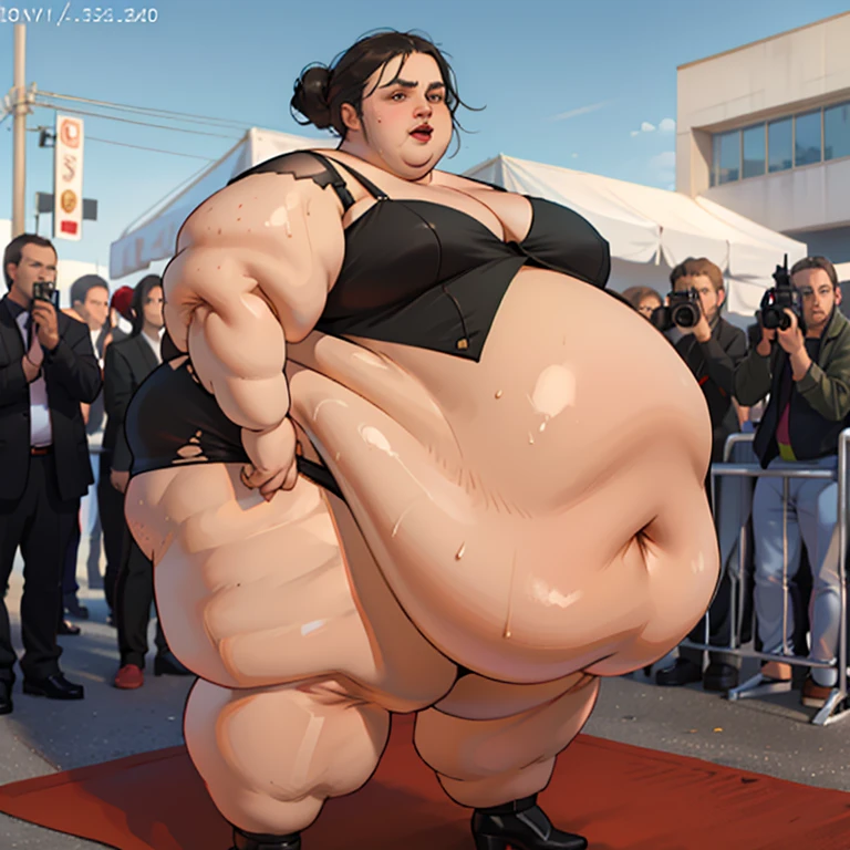 Wolf, female, long hair, huge breasts, huge hips, huge thighs, plump, voluptuous, morbidly obese, fat arms, fat legs, belly rolls, huge belly, gorgeous, beautiful, eyelashes, feminine, realistic, huge body, corpulent, massive silhouette, feminine,fat arms, fat legs,fat rolls, saggy breasts, chubby cheeks, double chin , huge belly, belly overhang, flabby belly 