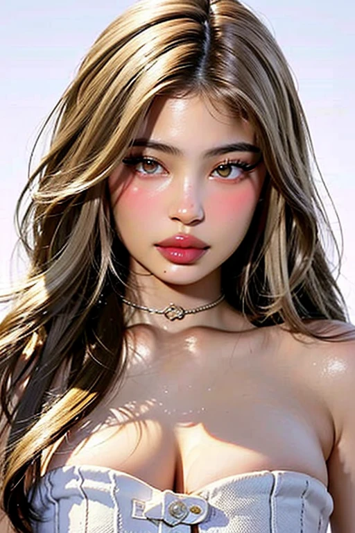 ((masterpiece, best quality)), realistic, solo, 1girl::1.4, dark blonde, ((tall and skinny::1.2)), ((madisonbeer-smf:1.2)), ((((Madison Beer face:1.2)))), highres, highest quallity, (((upper body portrait::1.4))), ((looking at viewer::1.6)), (((dark blonde hair colour))), night time, darkness, cinematic light, ultra detailed, detailed face, (detailed realistic eyes::1.6), best quality, hyper detailed, masterpiece, (((glossy blush CHEEKS))), (((full lips))), ((parted lips::1.4)), ((long blonde straight hair)), (detailed face), large breasts, earrings, (((slim waist))), ((topless)), ((small nipple)), ((fully naked::1.2)),((matte skin)), highest details, (pretty large eyes:1.2), ((tanned skin:1.6)), ((dark NIGHT TIME::1.6))
