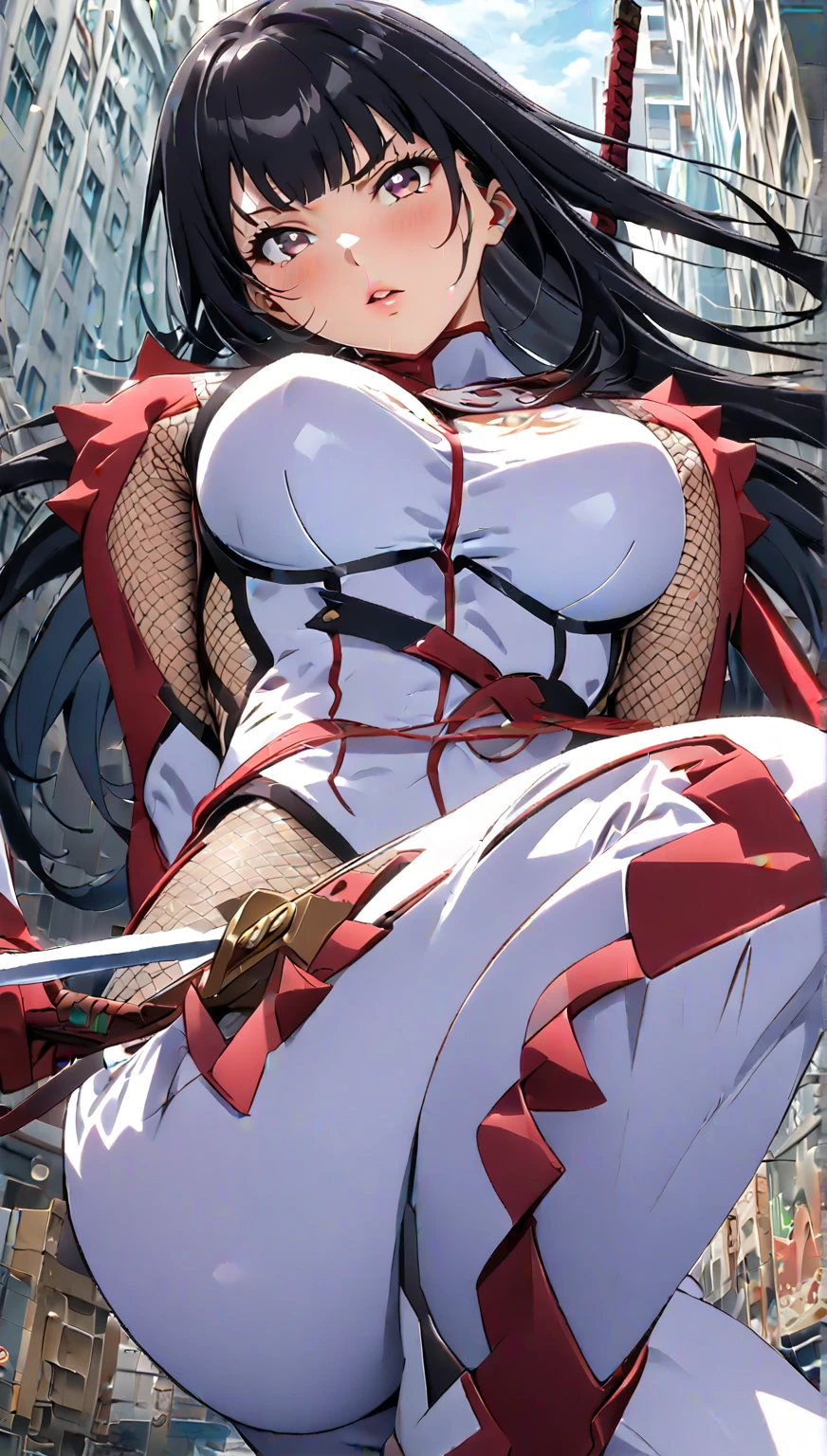 1female,25 age old,Large breasts,long leges,Big breasts Thin waist,Pornographic exposure, 独奏,(Background with:ln the forest,the rainforest,in summer) She has long purple hair,standing on your feet,Sweat profusely,drenched all over the body,seen from the front, curlies, mostly cloudy sky,(((tmasterpiece),(Very detailed CG unity 8K wallpaper),best qualtiy,cinmatic lighting,detailed back ground,beatiful detailed eyes,Bright pupils,(Very fine and beautiful),(Beautiful and detailed eye description),ultra - detailed,tmasterpiece,)),facing at camera,A high resolution,ultra - detailed),revealing breasts,Bare genitalia, Bulge,Camel toes,Raised sexy,Flushed complexion,Open-mouthed,frontage,Steel Spider-Man(Wearing:Red cape,White Iron Man uniform,Pantyhose,shairband)nakeness,