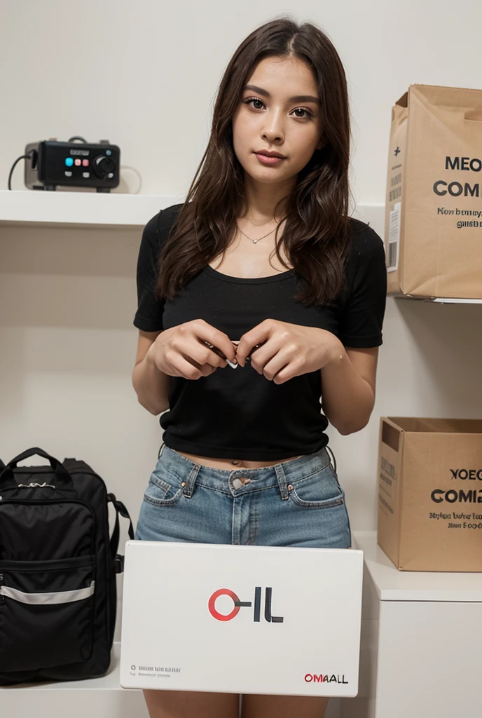 create a picture of a woman holding a Twitter award with the caption “Say no to objective stats but yes to Twitter vibes.”
