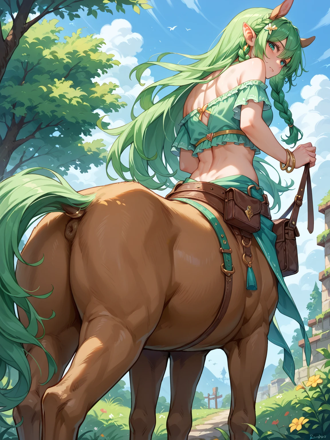 ((best quality)), ((anime masterpiece)), (high detailed), 8k, cinematic lighting, black horse