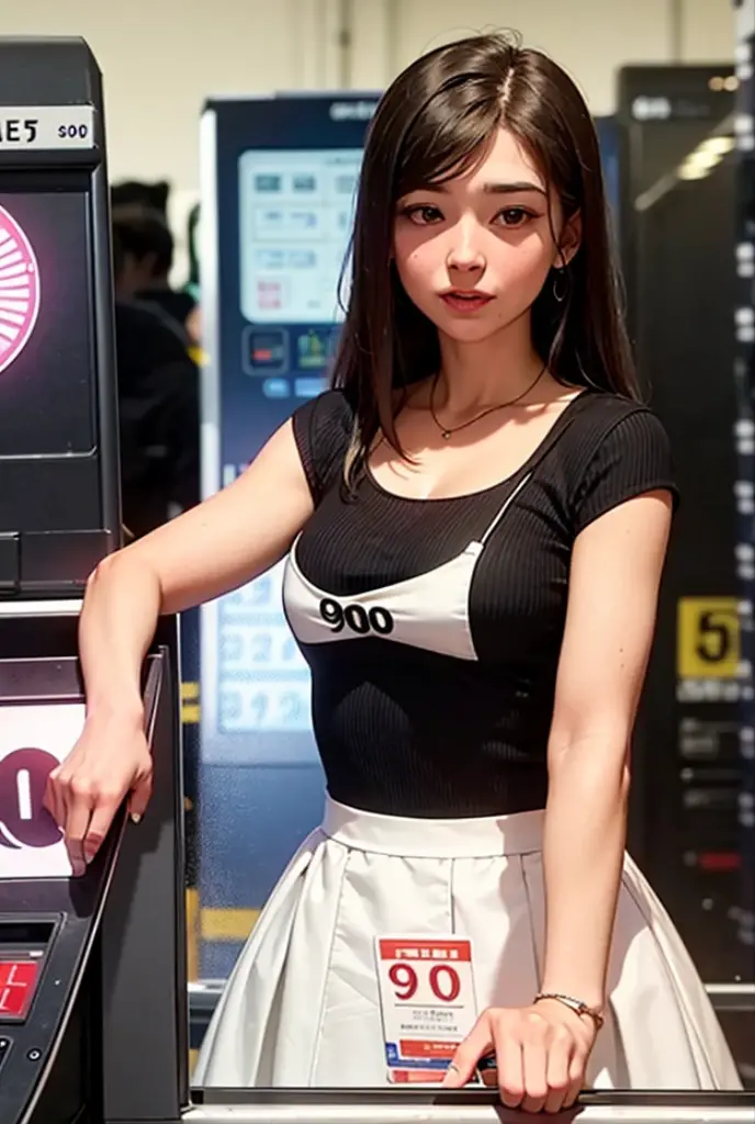 (masterpiece:1.2), highest quality, high resolution, realistic, rabbit ears, black rabbit ears, fake rabbit ears, pantyhose, black pantyhose,bowtie, wrist cuffs, black leotard, casino,roulette table, poker chips, slot machine, chandelier, (8k, RAW photo, best quality, masterpiece:1.2), (realistic, photo-realistic:1.4), (extremely detailed 8k wallpaper), Photo of a beautiful Japanese idol 12 years old woman., (((Very small breasts))), ((Baby Face)), (((sweaty armpits))), Armpit depression, ((((Dimpled Armpits)))), ((((Deeply wrinkled armpits))))