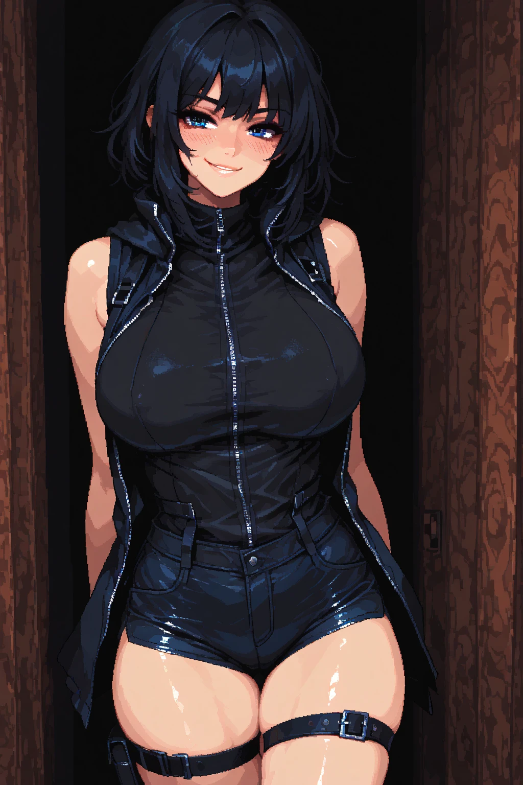 ((masterpiece)), (Best quality),, official art, чрезвычайно подробные обои CG Unity 8k, very detailed, Shiny skin, depth of field, bright color,, 1girl, (lush:0.6), (whole body:0.8), portrait of Sophie Mudd, everyday pose, gorgeous young model, Cute young woman, a beautiful -aged girl, очень beautiful model, young , Cute young girl, beautiful young girl, beautiful model, long black/blue hair, dark hair, shiny hair, young and Cute girl, girl, Hinata, naruto, Hinata anime, anime, texturing high shadows, shadows included, looks epic, epic background, epic place, one man, Nobody else, wearing Cute dress, amazing, kawaii, Cute, proud, happy, definition of happiness, rainy day, rain, light source, epic lighting, sunbathing, 18+ , epic background, супер epic background, background theme, surveillance, shadows, dynamic lighting, fair face, light contour lines, realistic, Hyper Details, high detail, wear a bodysuit or swimsuit, trying to show off her ass