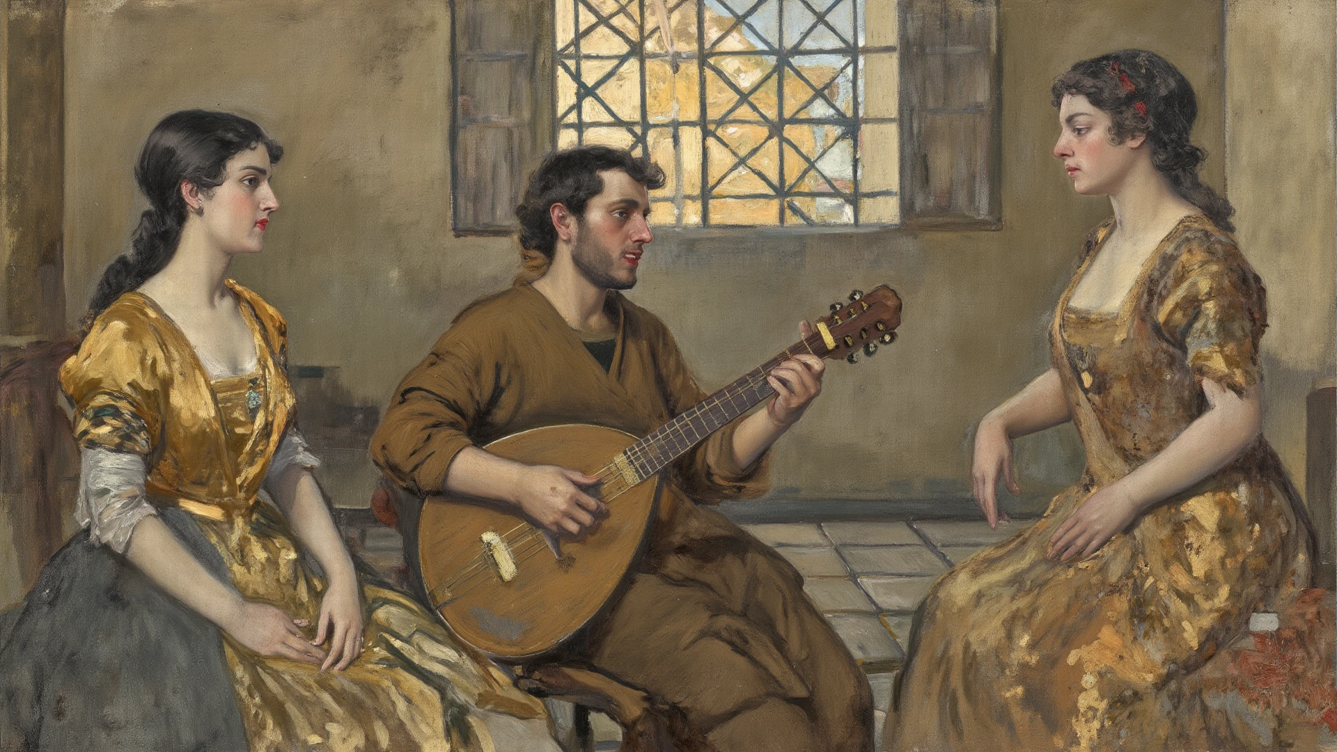 <lora:CARAVAGGIO V1-000002:0.6>, CARAVAGGIO, oil painting, background,1 hand, beautiful hand, playing guitar, correct finger, guitar stings