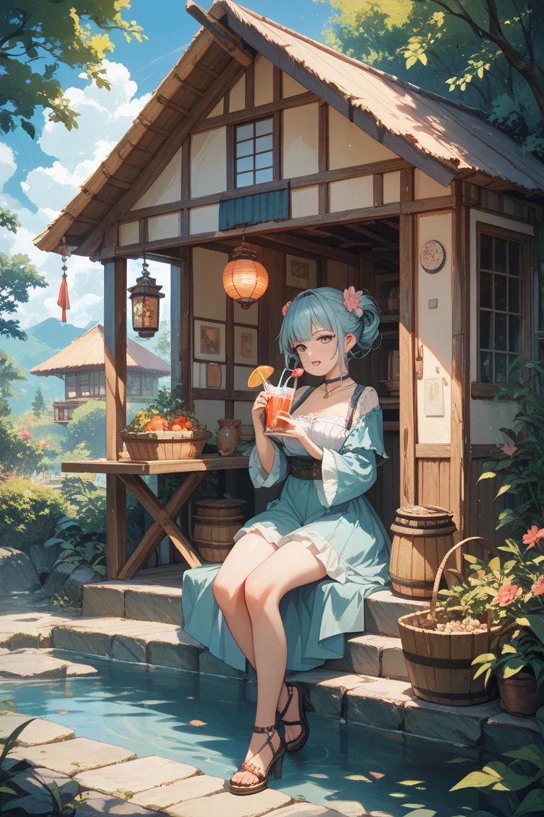 (Summer Festival: 1.3 + Festival: 1.2 + Forest Festival: 0.9), Forest Animals, (Anthropomorphic Raccoons), (Cute Animals),(Everyone Smiles),(Fireworks,Comedy,Food Food),Shaved Ice,(Swimsuit,Yukata),(Dreamland),(Beautiful Sky),(Gentle Wind),(Lots of greenery),(Less people: 0.8),(Direction: "+ Heart Stamp+": 1.3 + Music: 1.1 + Hanamaki: 1.3)