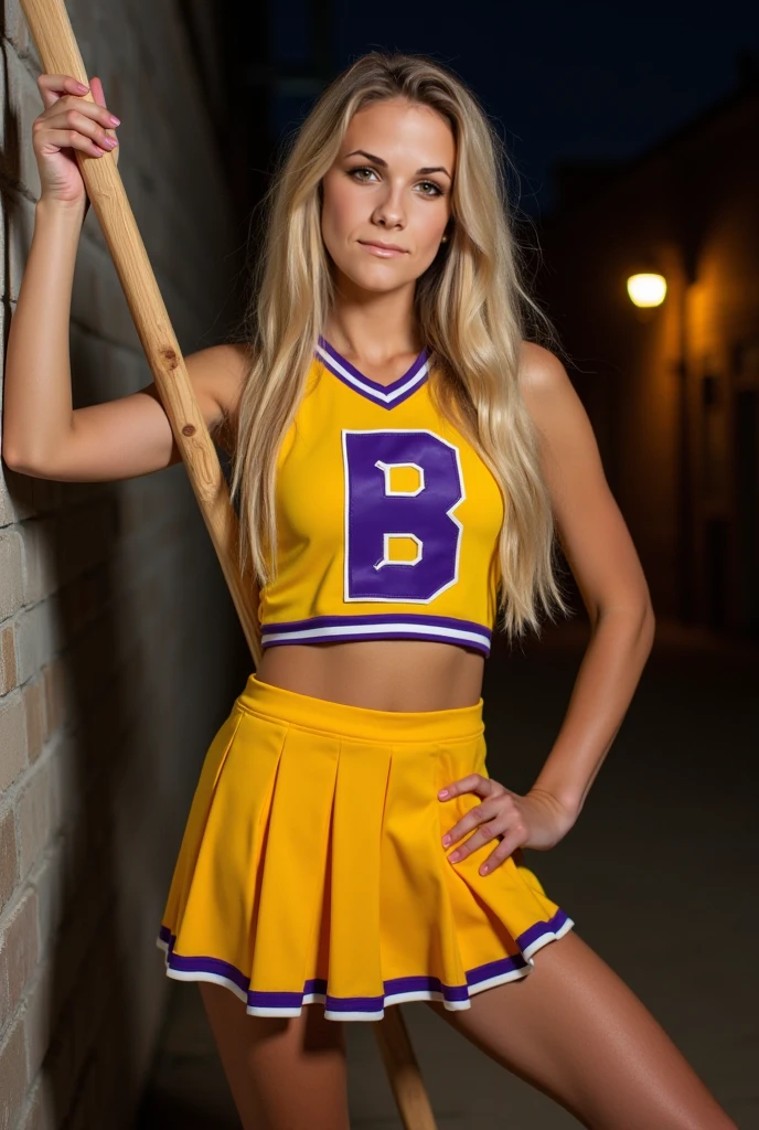 <lora:sophiaf_v2:0.8> sophiaf, blonde, blank background,    <lora:UACheerleader:0.8> U.A. CheerUniform, pom pom \(cheerleading\), orange crop top, orange skirt
