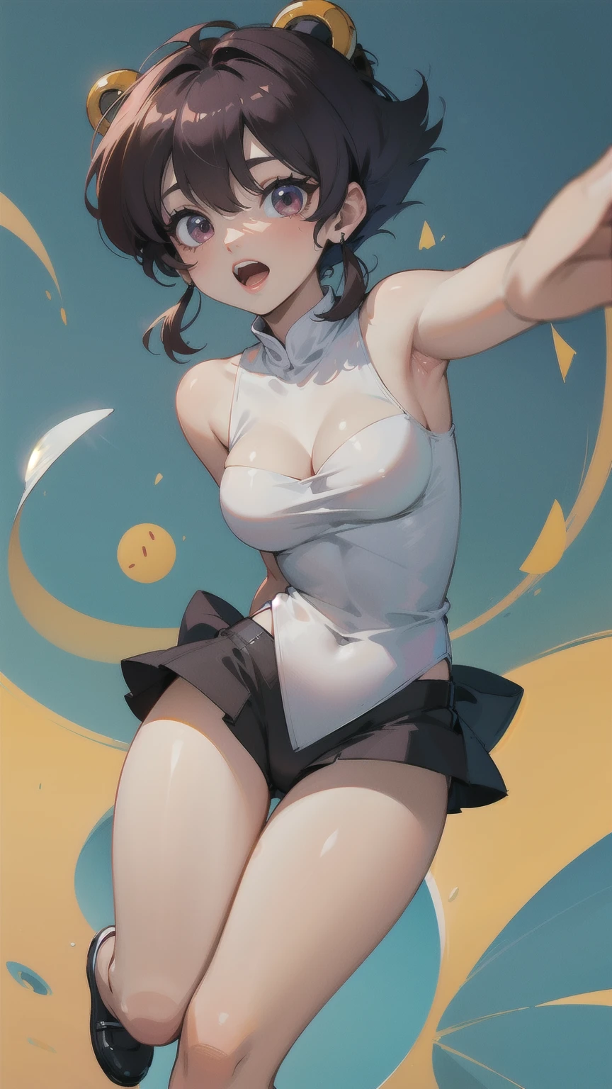 Nurse nudist jumping、Severely torn clothes are scattered around、Unstable buoyancy sandstorm、Amazing dynamism、Amazing Angle、