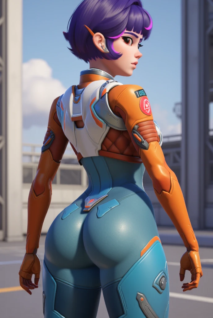 project woman with bubble butt,sexy bikini armor,pinup,cinematic,glowing armor features,backview,hyperdetailed photography,50nm dof,bokeh,realistic,sharp focus,ultra detailed,8k uhd,masterpiece,awardwinning,trending on artstation, ambient,volumetric,wallpaper,official art,__lightning__, <lora:projectxl-000003:0.55>,magenta theme