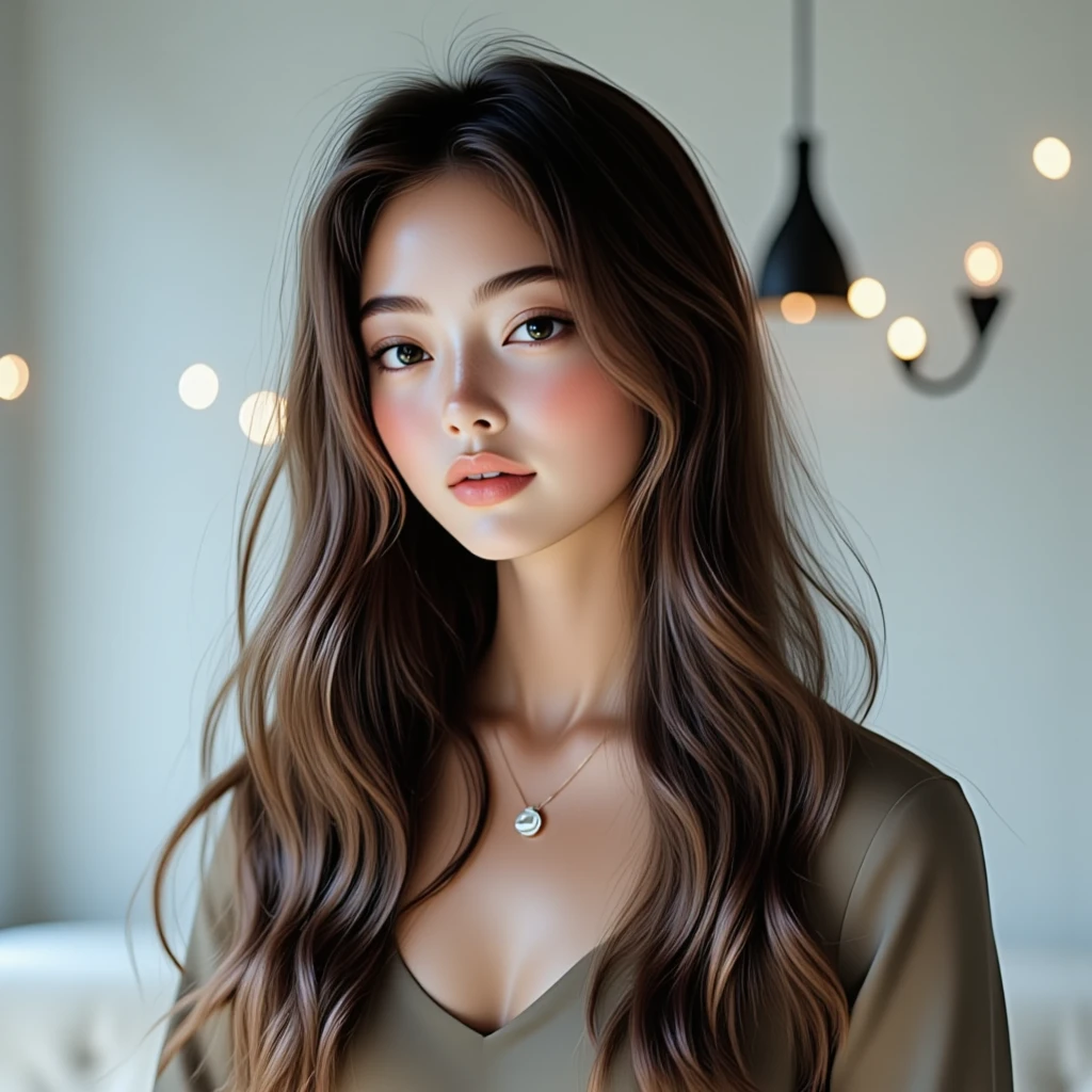 （Highest image quality。top quality。masterpiece。full body photo。）there's one young woman with super super long hair。Her hair is about 5 meters long。彼女は怪談に登場するような妖艶な美しさを持っている。彼女は着物を着ている。場所は月明かりの下のお寺の敷地内。彼女は世界ロングヘアーコンテスト優勝者。彼女の身長よりも長いが床に流れ落ちて引きずっている。ストレートの黒髪。全身の写真。