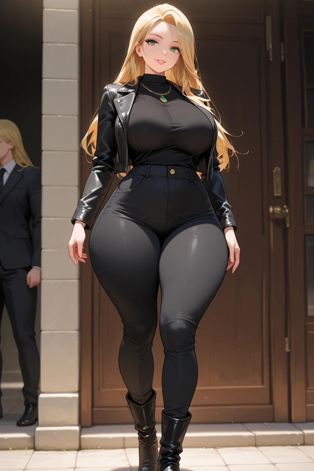 30 year old girl in tight leggings, tight top, super tight top, super tight leggings, beautiful leggings, running through a beautiful park, 8K, 4K, HDR
