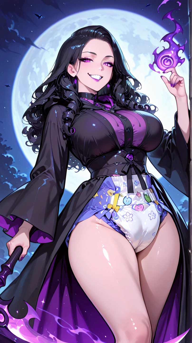 Big Tits Aunt 40s Japan Beautiful Witch Purple Underwear 1