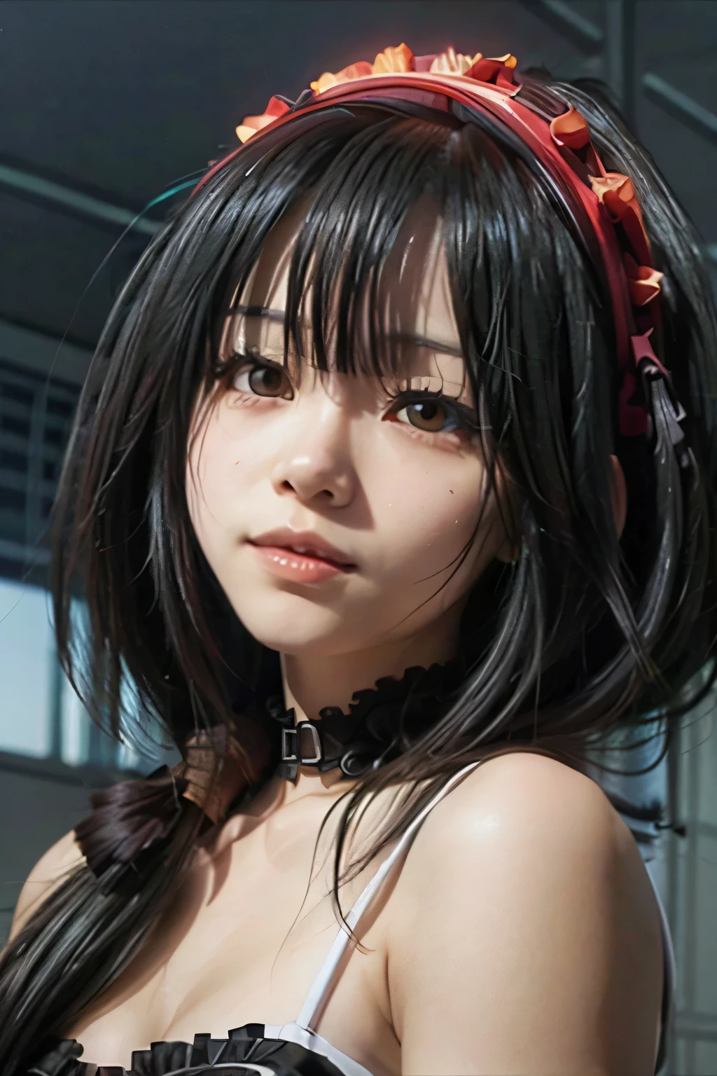 Kurumi Tokisaki with the best shadow best effects best quality best resolution HD