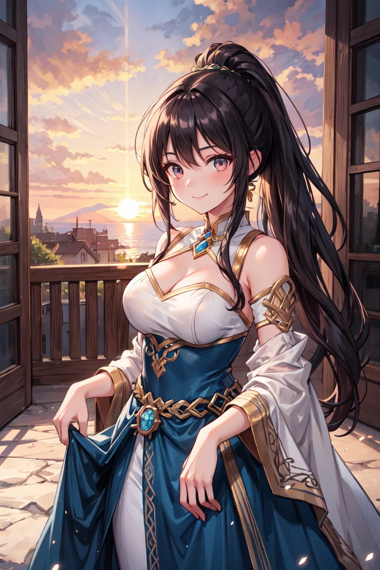 An ultra-high-definition, photorealistic anime-style illustration of a beautiful young high school girl. She has detailed eyes with sharp pupils, standing in a stunning landscape under a rainbow-colored rain. The scene is filled with a fantastical atmosphere, with a puddle reflecting the vibrant, colorful particles of light around her. The image should be a full-body shot, capturing the girl's delicate features and expressive eyes. The background should feature a beautiful, dreamy landscape with a mix of HDR and UHD elements, using studio lighting to enhance the realism and sharp focus. The colors should be vivid, with a soft bokeh effect to add depth. The scene should convey a magical and cinematic quality, emphasizing extreme detail and professional-grade rendering. Ensure the image is of the highest quality, with 4k to 8k resolution, capturing every intricate detail in a masterpiece that blends fantasy and realism.