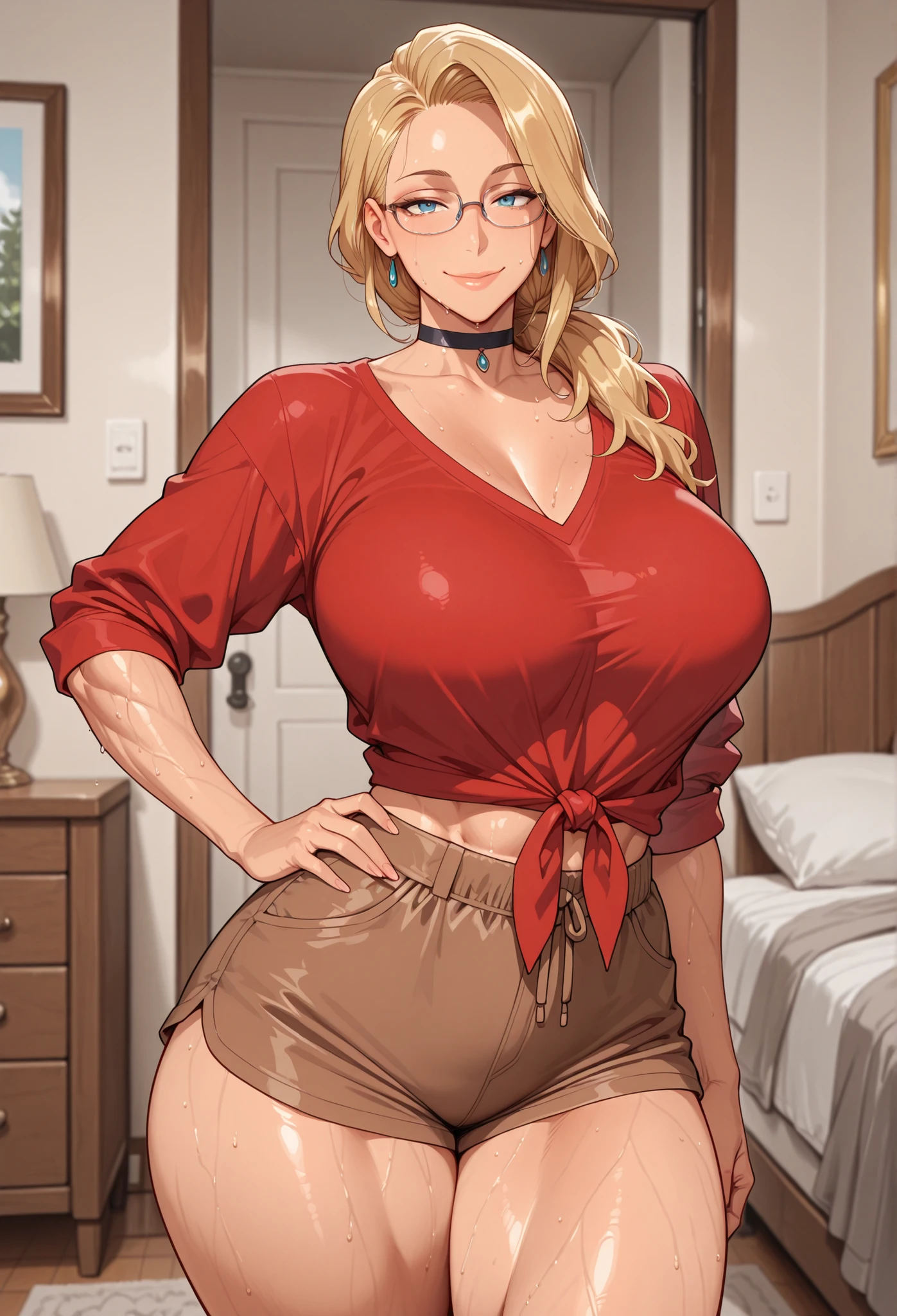 Prompt
detailed illustration, (front view), (side view),dynamic angle, ultra-detailed, illustration, clean line art, shading, anime, detailed eyes, detailed face, beautiful face, dramatic lighting, detailed illustration, dynamic angle, ultra-detailed, illustration, single woman
Fit, toned abs, muscular abs, detailed abs, big round ass, big tits, creamy white skin, pale skin tone, wide hips, thunder thighs, blonde hair, strong biceps, naked under a open lab coat, glasses, bulky frame, milf, mature, older woman, tall, broad shoulders, very muscular, huge, bulky body, brawny, masculine woman