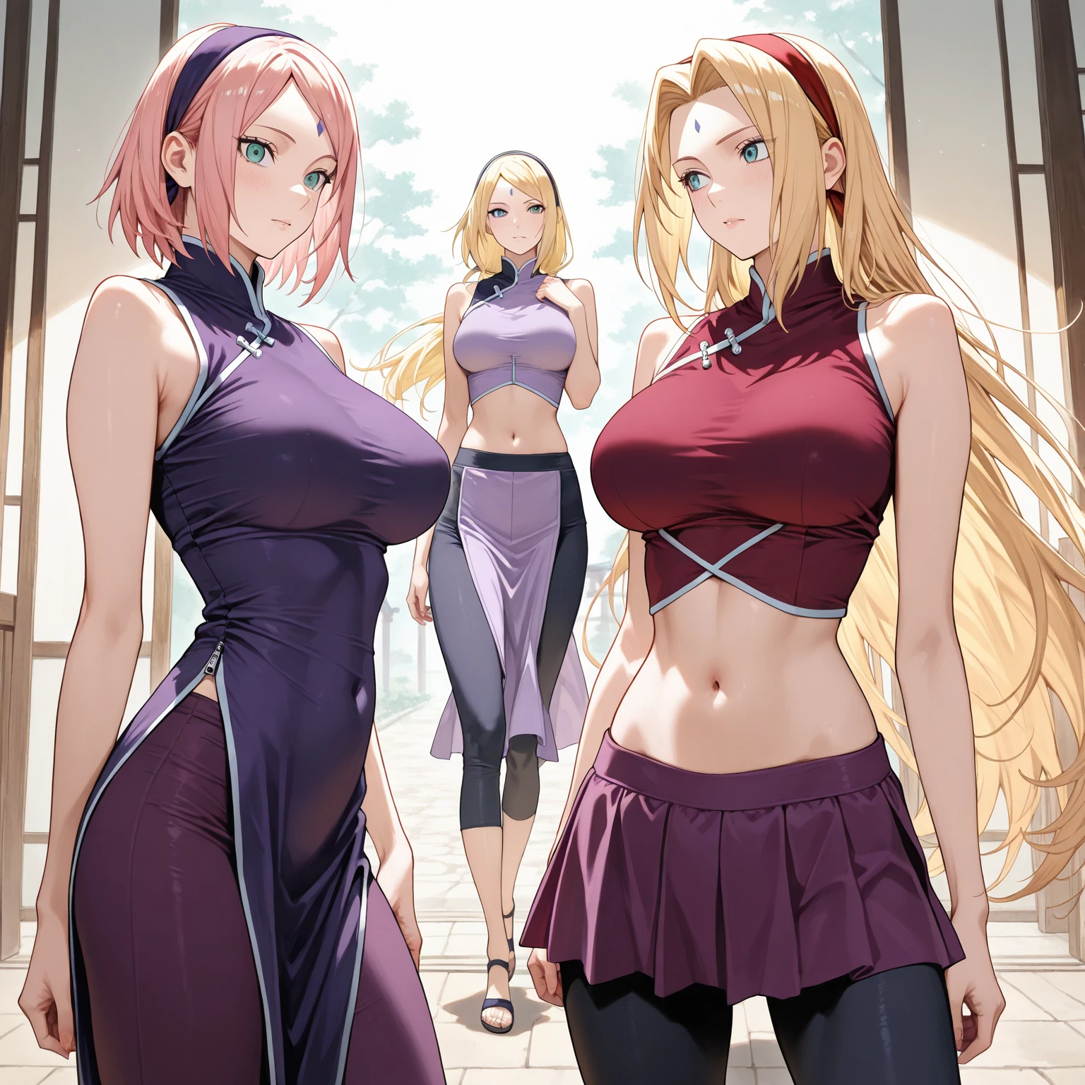 tsunade, naruto, rosto detalhado,1girl, seios enormes, praia, foco na bunda, red bikini, cabelo rosa, pose sexy, postura sedutora, calcinha apertada, bunda grande, realista