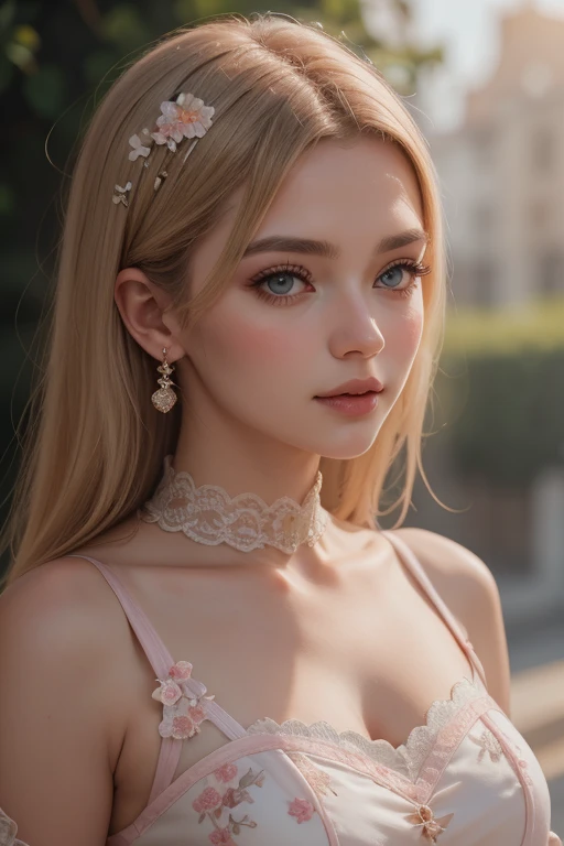(masterpiece:1.2), (Highest quality:1.2), Perfect Eyes, Perfect Face, Perfect lighting, One girl, Mature woman in a field, Medium blonde hair, Curly Hair, Detailed clothing, Detailed outdoor background, compensate, eye shadow, Thick eyelashes, Fantasy, Looking at the audience, spring 