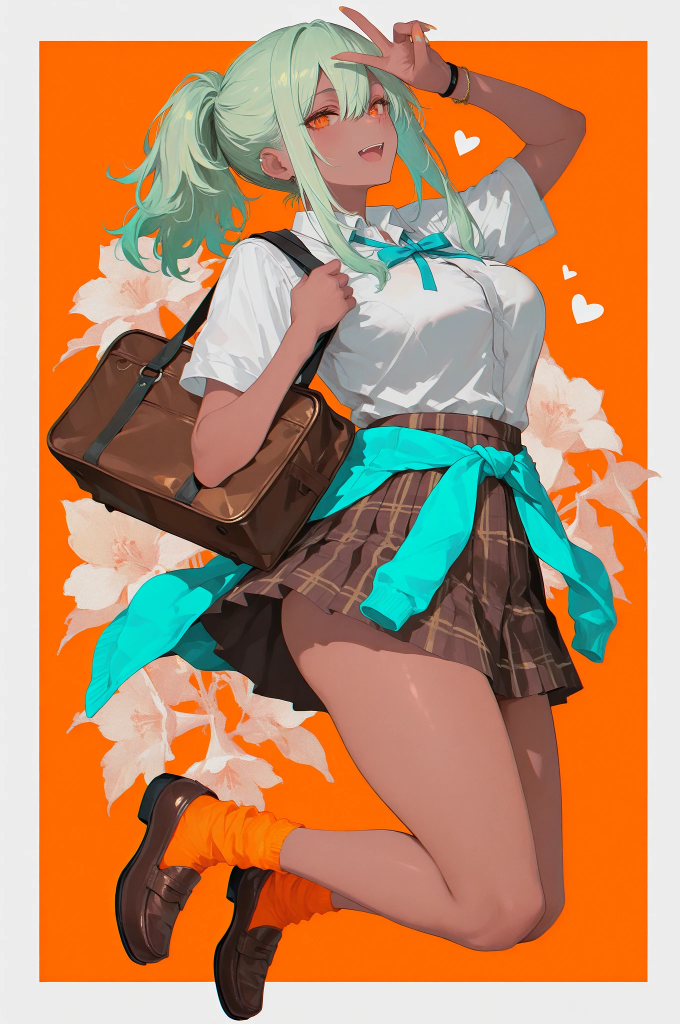 Orange/Aqua/Light Green | Random Colors Challenge