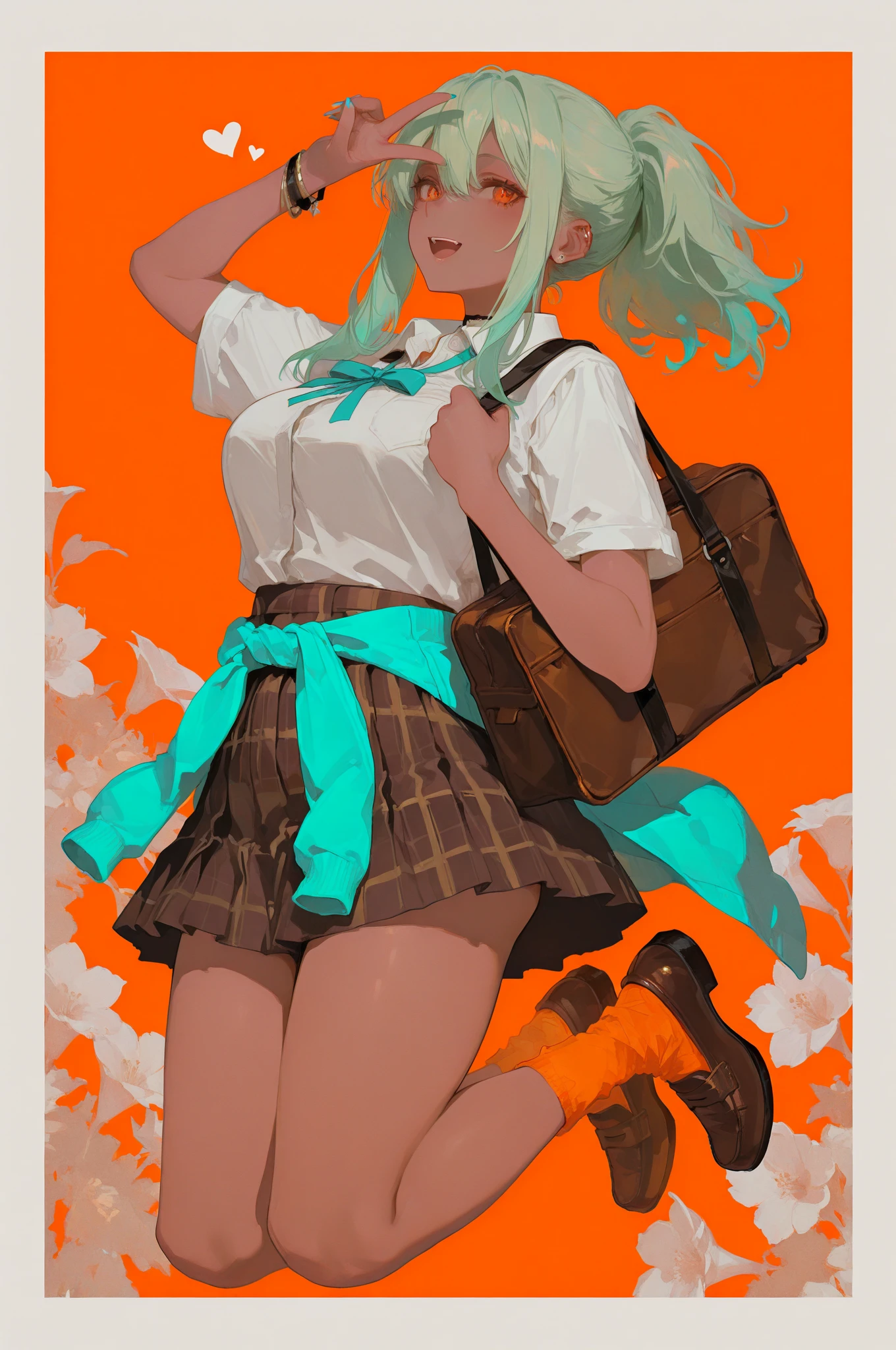 Orange/Aqua/Light Green | Random Colors Challenge