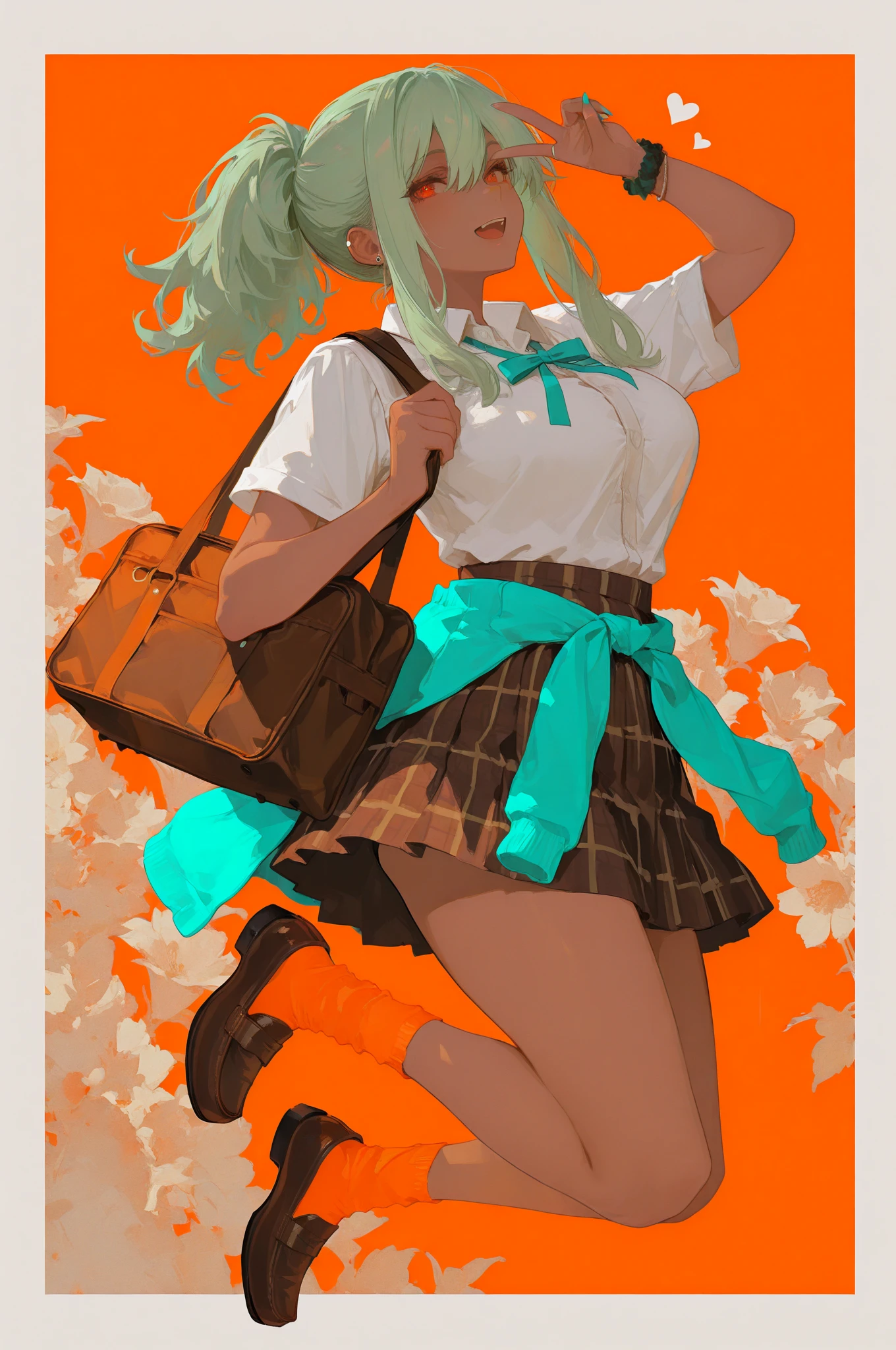 Orange/Aqua/Light Green | Random Colors Challenge