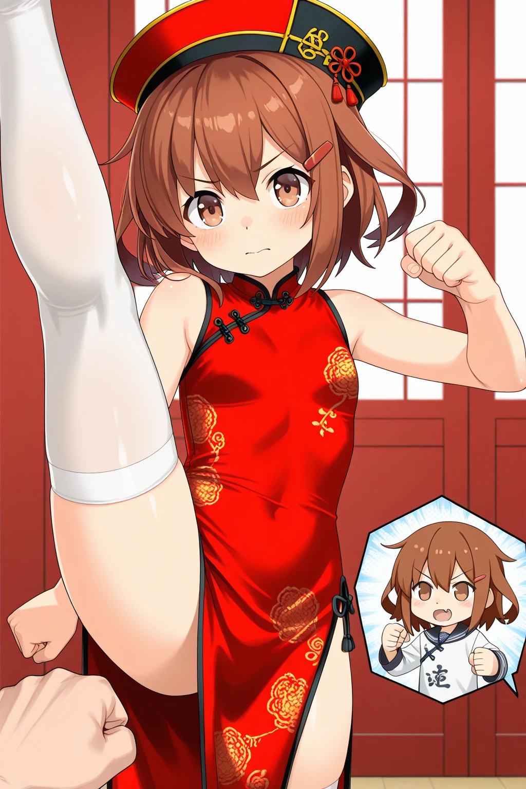 (((Card Captor Sakura))), Short Hair, (Navy blue school swimsuit:1.79), (14-year-old female junior high school student:1.47), The swimsuit is in close contact with the skin, (blush patience), ((Slender figure Beautiful Skin)), Highest quality, High resolution, masterpiece,
(Beautiful vagina Beautiful clitoris), (With a 30-year-old mafia man, penis:1.4), Complete limbs, (Mating press:1.1), 1 Beautiful Girl, ((((penisが膣に入る)))), Spread your legs, ((Binding, Restrained by rope:1.1)), Dressed intercourse,
(((Such a cute little face))), The fabric of the swimsuit is thin