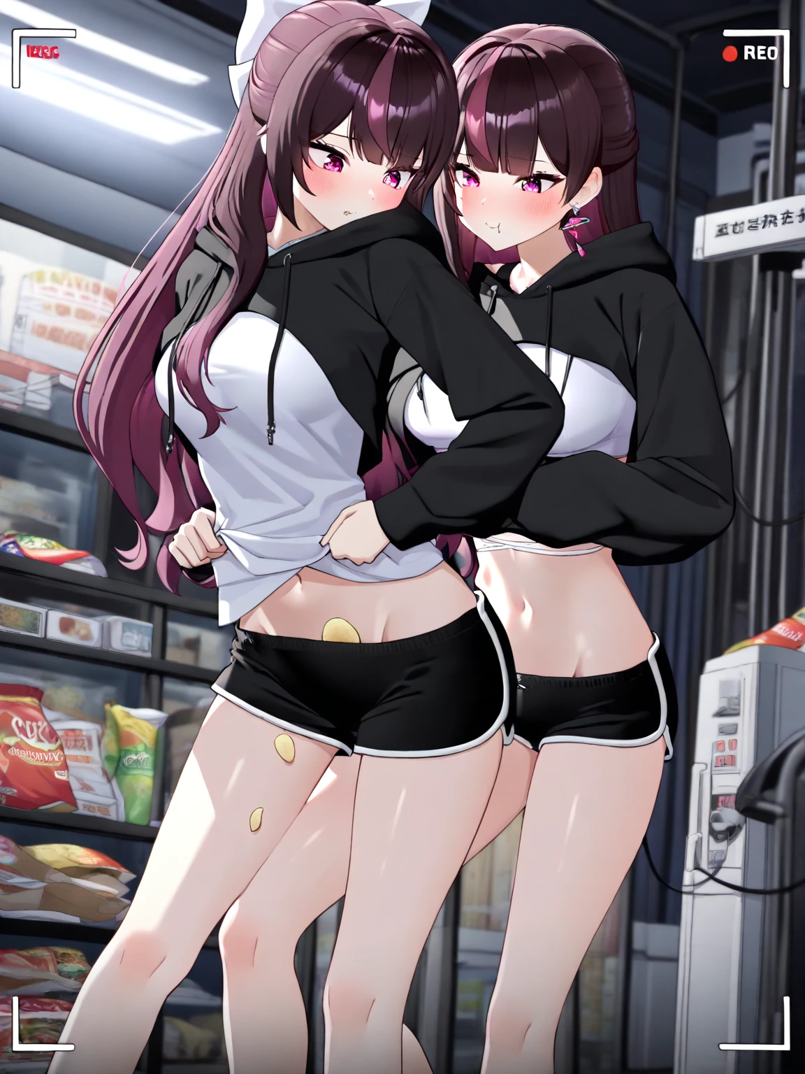 ((masterpiece)), (best quality), (detailed), (2 girls), beach,outdoor,
AND ((masterpiece)), (best quality), (detailed), (2 girls),<lora:2R 12E CosineRestart Animefullpruned Locon Lycoris:0.4>, <lora:yoga_v10:0.5>,pink hair,Long yoga pants,whie Yoga vest,
AND ((masterpiece)), (best quality), (detailed), (2 girls),<lora:2R 12E CosineRestart Animefullpruned Locon Lycoris:0.4>, <lora:yoga_v10:0.5>,red hair,Long yoga pants,red Yoga vest,