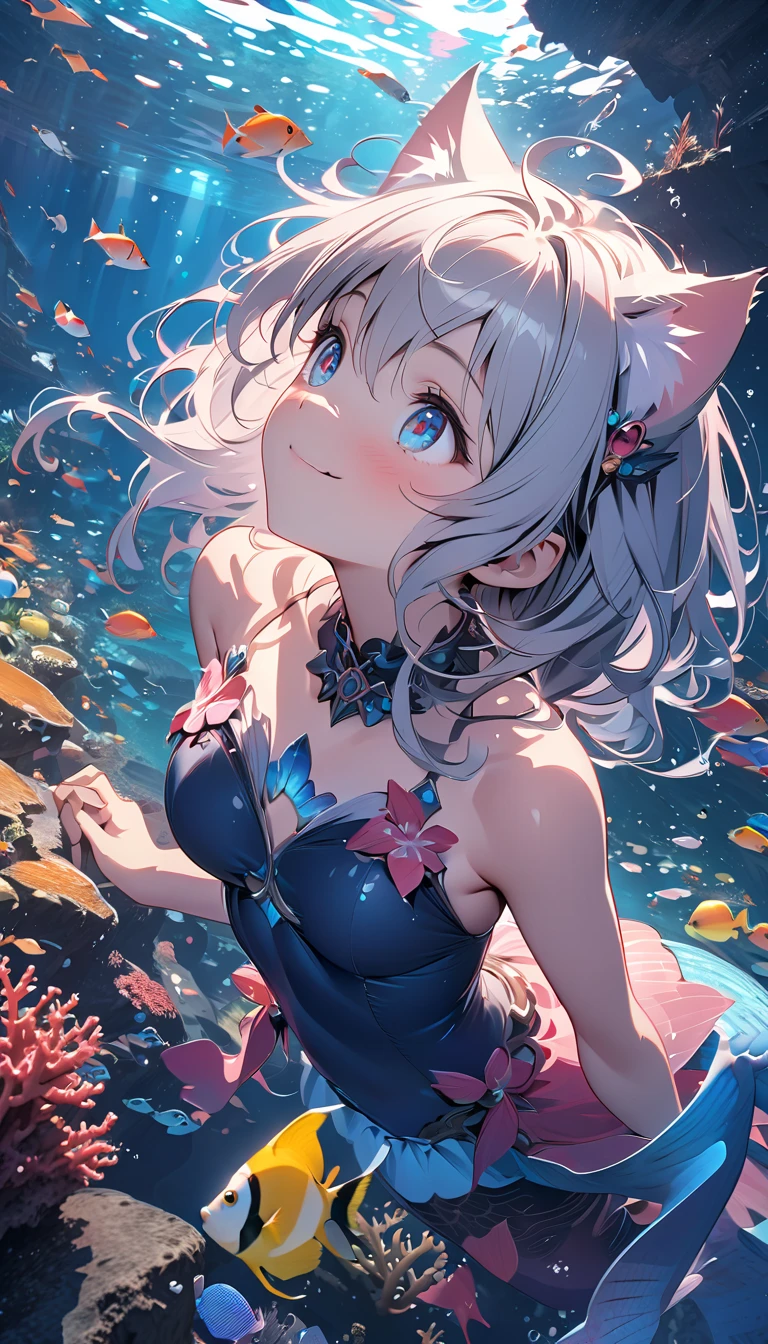 ((highest quality)), ((masterpiece)), (Get used to it), Perfect Face , Adult female , bikini , I can see under my chest , Beautiful sea , sunset ,