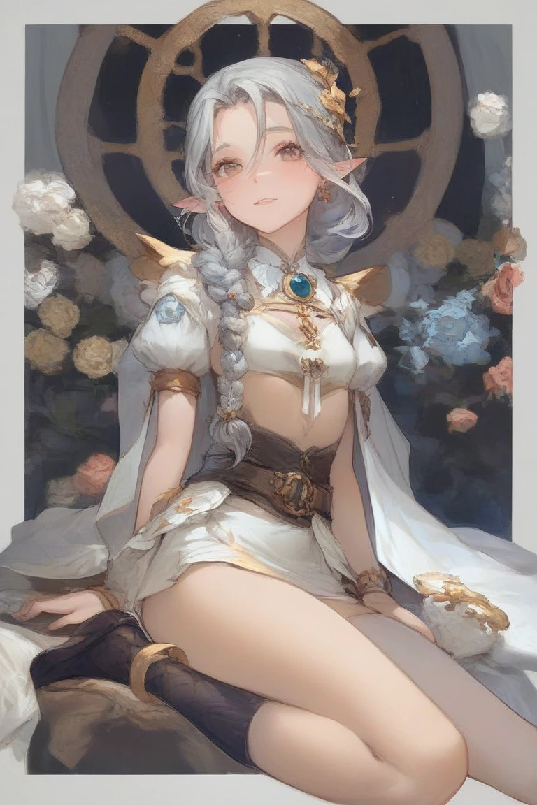 masutepiece、Good anatomy、(The needle is accurate)、(extremely delicate and beautiful:1.2)、
8K、
(masterpiece:1.0)、
(best_quality:1.0)、Good anatomy、
女の子1人、
Intricate details、Enlarged texture、
intricate-detail、finely eye and detailed face、
intricate detailes、white hair、A slight smil、
perfect eyes、Equal eyes、goddes、(Staring Bird and Girl)
perfectbody、ighly detailed、Wearing a beautiful dress、jewely、(A cute little bird rides on a beautiful fingertip)、The needle is accurate、Detailed fingertips