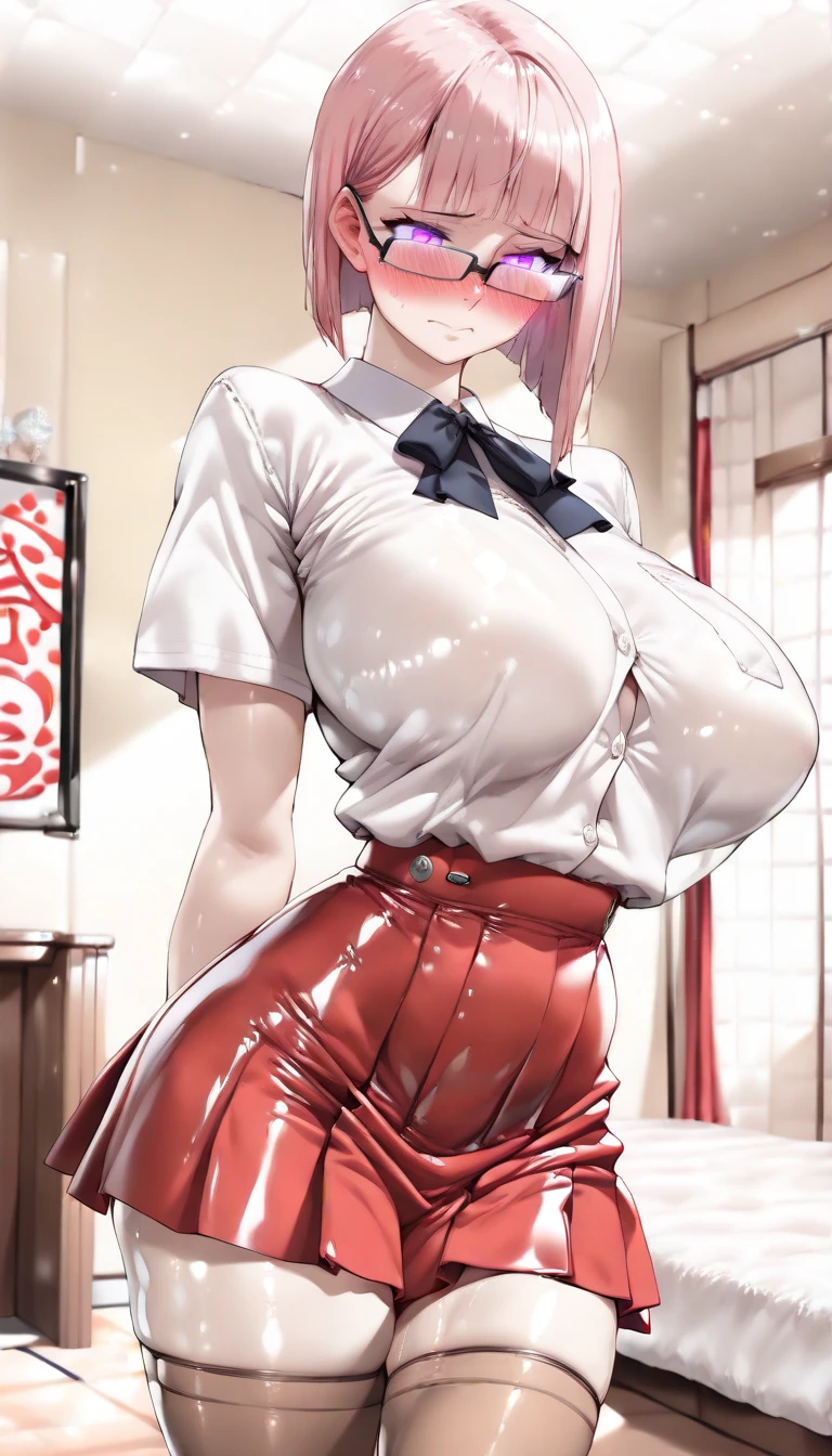 Sakura_Naruto, 30 y o woman, milf, big breasts, thicc hips, narrow waist, high quality, curvy body, (massive bteasts), thicc thighs, masterpiece, beautifyl detailed eyes, beautiful detailed lips, FULL HD, look into me, SEXY, green eyes, smile and blushes, Ultra HD, the viewer's hand pats the breast, ((POV) breasts grab), upper body closeup, chest closeup, detailed eyes, detailed face, detailed body, beautiful detailed eyes, beautiful detailed lips and face, beautiful green eyeballs, DETAILED EYELASHES, red hood, white jeans, sexy ass, from behind, Form behind, show ass on white jeans, show ass from behind, transparent fabric, nipless, jeans shine through, acurate line,