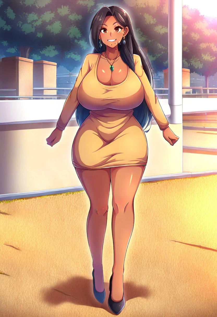 Create a detailed 4K scene of The (((Powerpuff Girls))), ((Blossom, redhead, pink skirt)), ((Bubbles, blonde hair, blue skirt)) and ((Buttercup, black hair, green skirt)), in their classic formation. They are standing in an urban environment in the heart of Townsville, surrounded by colorful skyscrapers and a radiant blue sky. The ((Powerpuff Girls)) should be in confident and determined poses, highlighting their individual personalities. Blossom, the leader of the group, should be in the front, hands on her hips, with a serious expression and her eyes shining with intelligence. Bubbles, next to Blossom, should have a sweet smile and an optimistic posture, The backdrop around them should be bustling with life, with Townsville citizens looking on in admiration, and elements such as trees swaying in the wind and scattered clouds in the sky. (pale skin:1.2), (white skin:1.5), ((front view:1.3)), pale face, (puffy lips:1.4), (gigantic breasts:1.4), ((gigantic breasts:1.3)), design sheet, masterpiece, (slendered abs:1.2) ,detailed , shiny skin, beautiful lighting from the side, harsh light,epic pose, dynamic movie poster, masterpiece, high definition, Extreme Detailed Portrait With Bokeh Effect , Realistic Lighting The scene should radiate the sense of courage and heroism that The Powerpuff Girls embody, with vibrant colors and stunning sharpness in every detail.