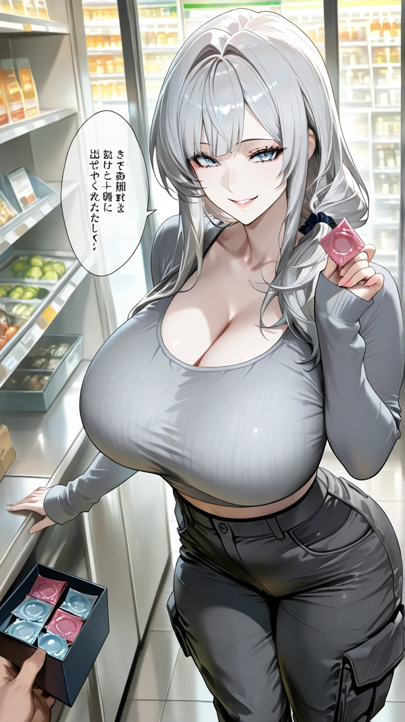 anime girl with white hair and green dress holding cup, , (sfw) safe for work, thicc, tifa lockhart with white hair, tsunade from naruto, oppai proportions, in dress, oppai, white haired, perfect white haired girl, with a large breasts, anya from spy x family, shikamimi