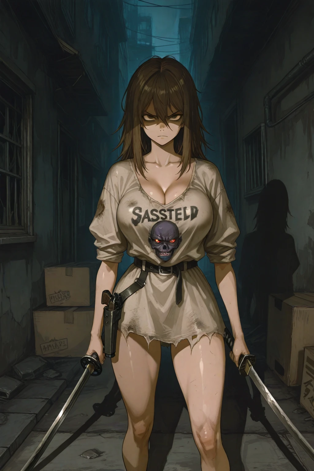 Zombie World,Wasteland style,Doomsday style,Blood,Blood,沾满Blood的衣服,Zombie girl,Zombie girl,fester,rot,ruins背景,ruins背景,City背景,Zombie background,Horror backgrounds,City街道上的Zombie Girl,Close-up above the waist,Light and Shadow,illumination,ruins,City,Modern City,Ragged clothes,Broken clothes,Blood,Blood,身体Wound,Big breasts,Ragged clothes,Ragged clothes,Close-up above the waist,Upper body close-up,Zombie Girl,Wound,Body sutures,Pale skin,Bloodless skin