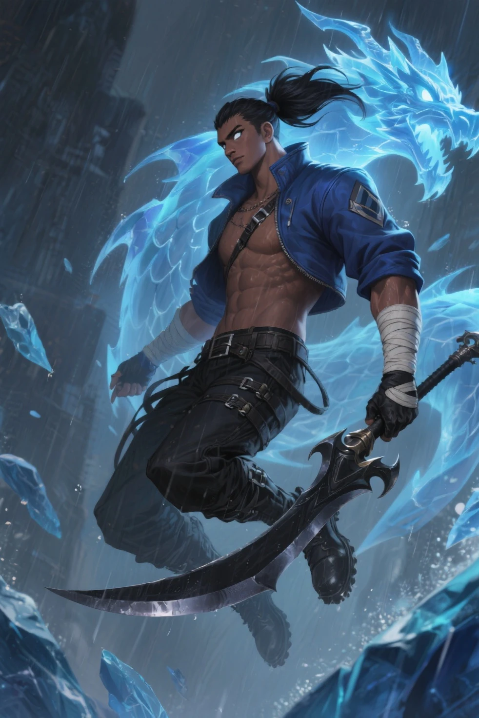(max resolution: 1.2), (Ultra HDTV: 1.2), 8K resolution, Eye and skin details, detailed facial features, , (Sharp focus: 1, 2), ( Accurate focus) facial expressions: 1,2), 1 boy standing, 20-25 years old, ( Black hair)Black pirate hat, (Shirtless), Shirtless, Perfect muscles, 8 pack, (light sweat, white fluid,  splashing all over the body), (Black briefs), Blue sky, Tree mortar, Transplant, ((Little drops of water on 8-pack abs)), (((water, water))),  splashed all over his face,  splashed all over his abs,  splashed all over his body, his face turned red from embarrassment. ((There is a faint word SelenaAI in the corner of the photo)),Blue sky, white clouds, light sunshine, beach background, (hairy), showing  hair