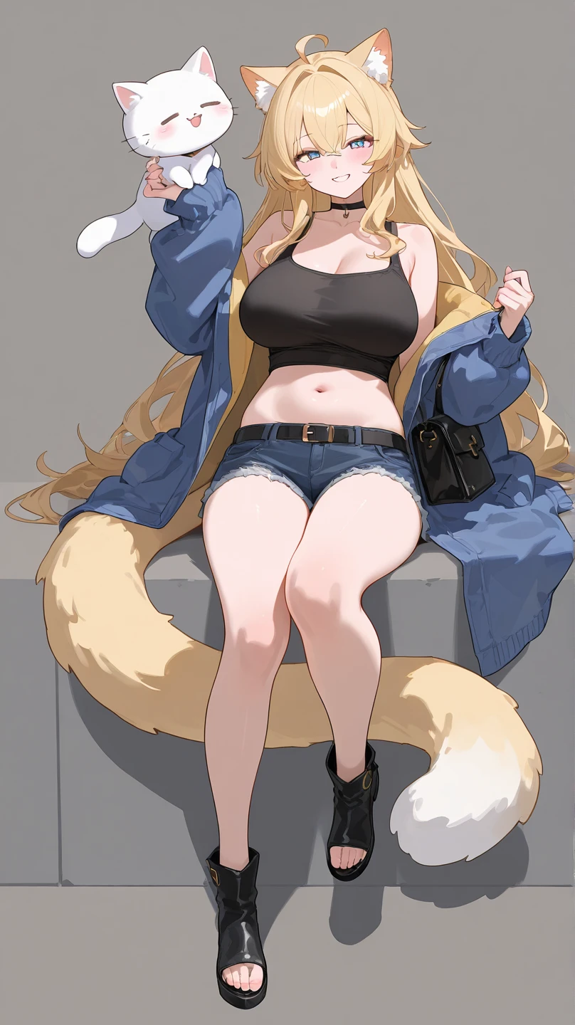 {{best quality}}, {{masterpiece}}, {{ultra-detailed}}, {illustration}, {detailed light}, {an extremely delicate and beautiful}, a girl, {beautiful detailed eyes}, purple eyes, blonde hair, stars in the eyes, messy floating hair, colored purple inner hair, Starry sky adorns hair, depth of field, beautiful, skinny, thin, long legs, cute legs, muscles, perfect body, perfect hands, glasses, sexy, (((purple eyes))), fox ears, fox tail, animal ears, muscles, hourglass_figure, Brown airforce jacket, short jeans, short shorts, full body, full_body, (((glasses))), white bikini, sandals, brown jacket, very skinny girl, skinny girl, beefcake, standing, walking down the steet, high heels, tall girl, 21 years old, anime, super model, wind blowing through her messy blonde hair. open shirt, big breasts, big boobs, underboob, cleavage, brown jacket, photoshoot, night,