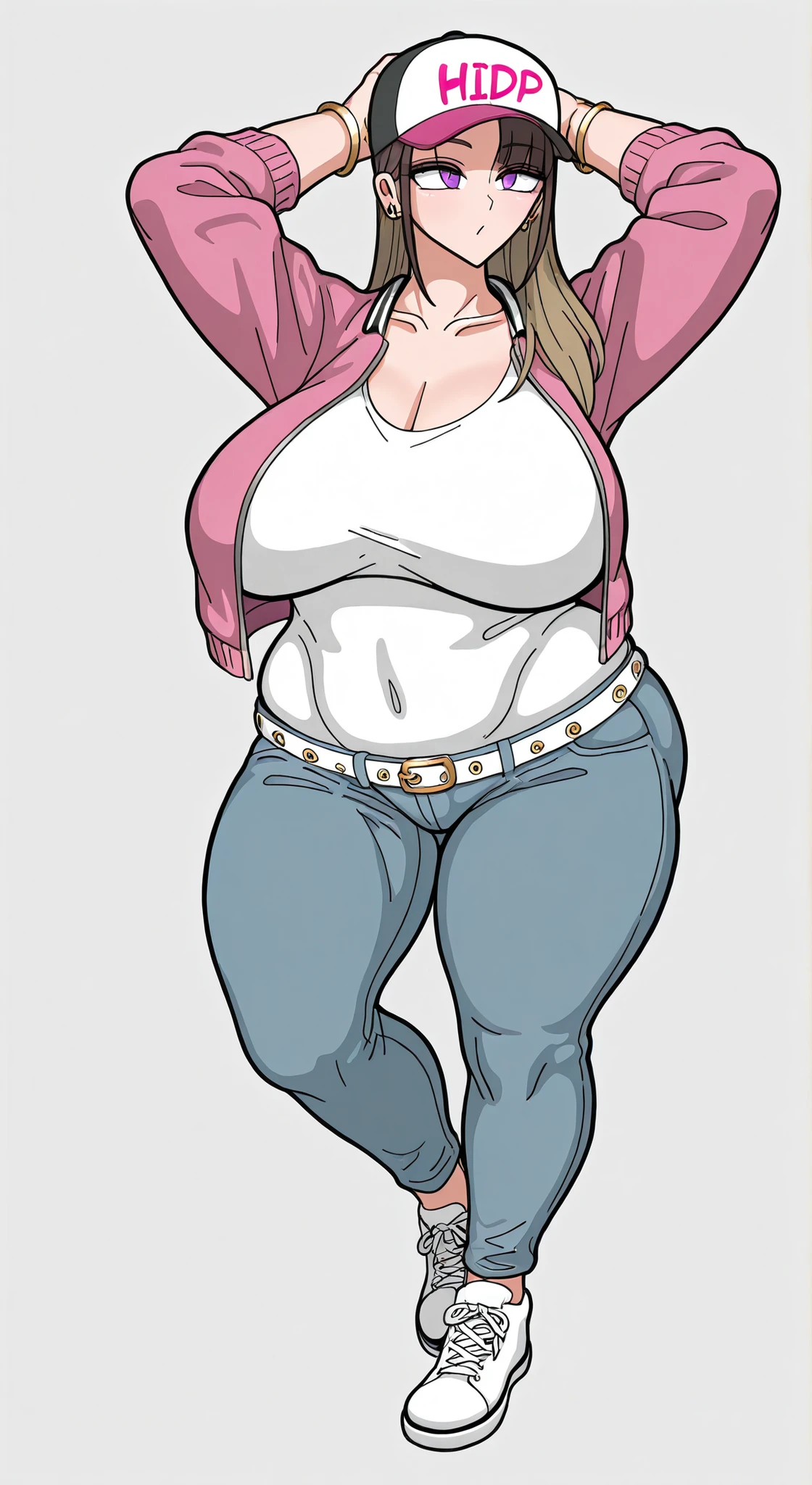 full body in image, full woman, (feet on image), simple hair, female body, all stars Sneakers,, white mini shorts jeans, shorts jeans, denim shorts, curvy body, large hips, beautiful woman, thicc body, big thighs, voluptuous body, full thick body, dinamic pose, curve body. detalied pose, body, simple background, expressive face, focus on face, line art, sketch