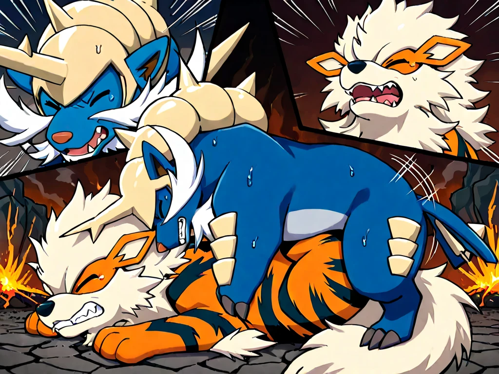 Arcanine,male,fucking,open mouth,big arcanines,duo,feral,son knot,dad fucking son,incest,heat,sweat,moaning,old daddy,bent over,big dad,dominant dad,dad raping son,slap onomatopeia,collar,deep penetration
