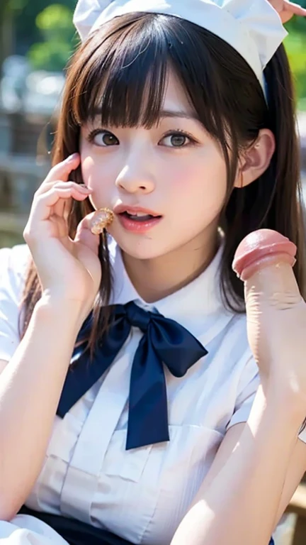 {8K photo quality:1.2}、{ultra-high resolution photo quality:1.2}、{Ultra-realistic1.2}、{perfect limb}、{japanes}、masterpiece、nsfw、{{{masterpiece}}}、{1faceless male}、{1female}、{hetero couple irrumatio}、female opens her mouth wide、{{{Insert male's penis into female's mouth deeply1.8}}}、{Semen is overflowing from her mouth:1.5}、{{{blow job}}}、{{{oral sex}}}、male is nude 、dynamic sex position、male POV、、Cat-eared headband、Being in the park