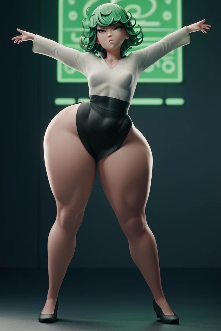 masterpiece, Highest quality, 1 person,( Large Breasts,Are standing, View your audience,),Detailed Background、A person who writes in detail、Accurate human body、Knowledgeable person、Accurate 5-finger,Mature Woman,Thighsが太い,Cruby Body,allmind,Long sleeve、Thighs、alone,((Oversized hoodie,)),slave collar,
