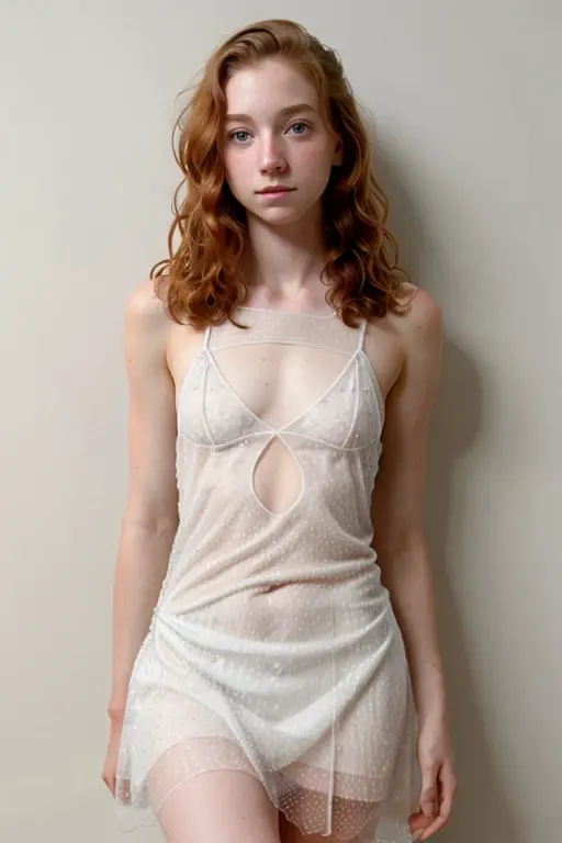 1girl in, age19, Solo, Aesthetic artwork, irish redhead, wavy ginger hair, shoulder length ginger hair, gray eyes, light grey eyes, some small freckles, pale skin, A-cup, small breasts, runners body, (textured skin, skin pores:1.1), (moles:0.8), imperfect skin, goosebumps,
in a black dress. ??????????, nipples, in school