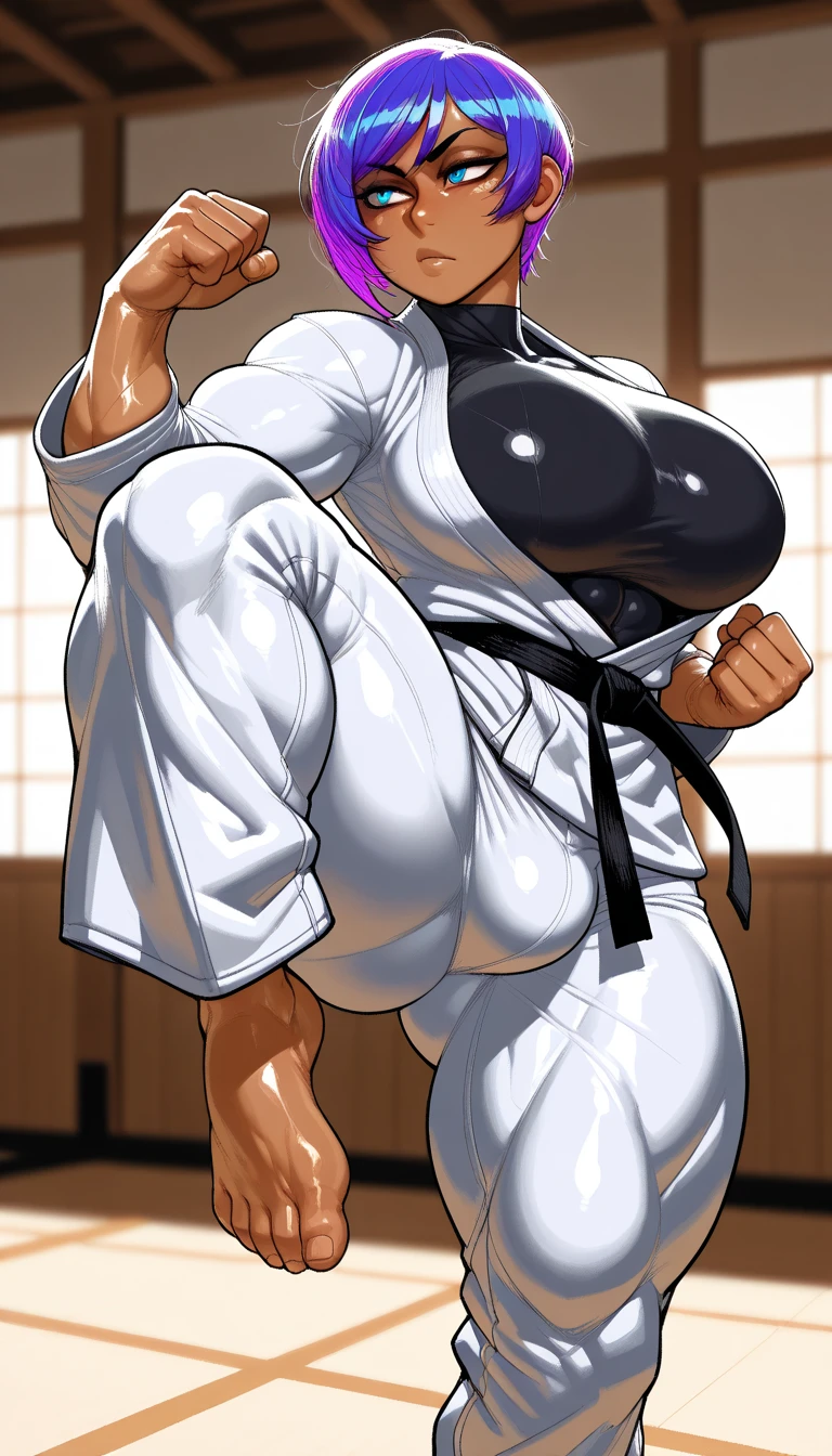 Araffe woman in white kimono poses for photo, Chic, rendered in sfm, hyperrealistic full figure, oppai proportions, Strongest Pose, oppai, fighter pose, Makoto, SFW version, fight pose, hyper real render, makoto shinka, [ 4 k photorealism ]!!, [ 4 k photorealism ]!!!, Voluptuous body, curvy body, Tifa Lockhart, Naughty anime style, plus size model, Scruffy body,Erotic cartoon style body, Married woman's big ass,Eros of a married woman, Married woman style, Married woman atmosphere